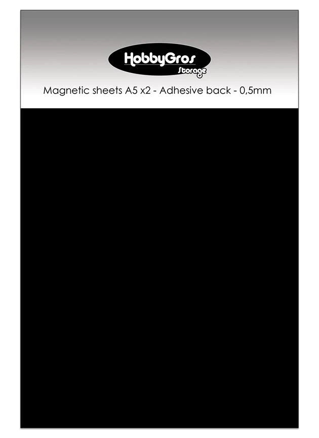 Magnetic Sheets - Adhesive Back - 2pk - A5