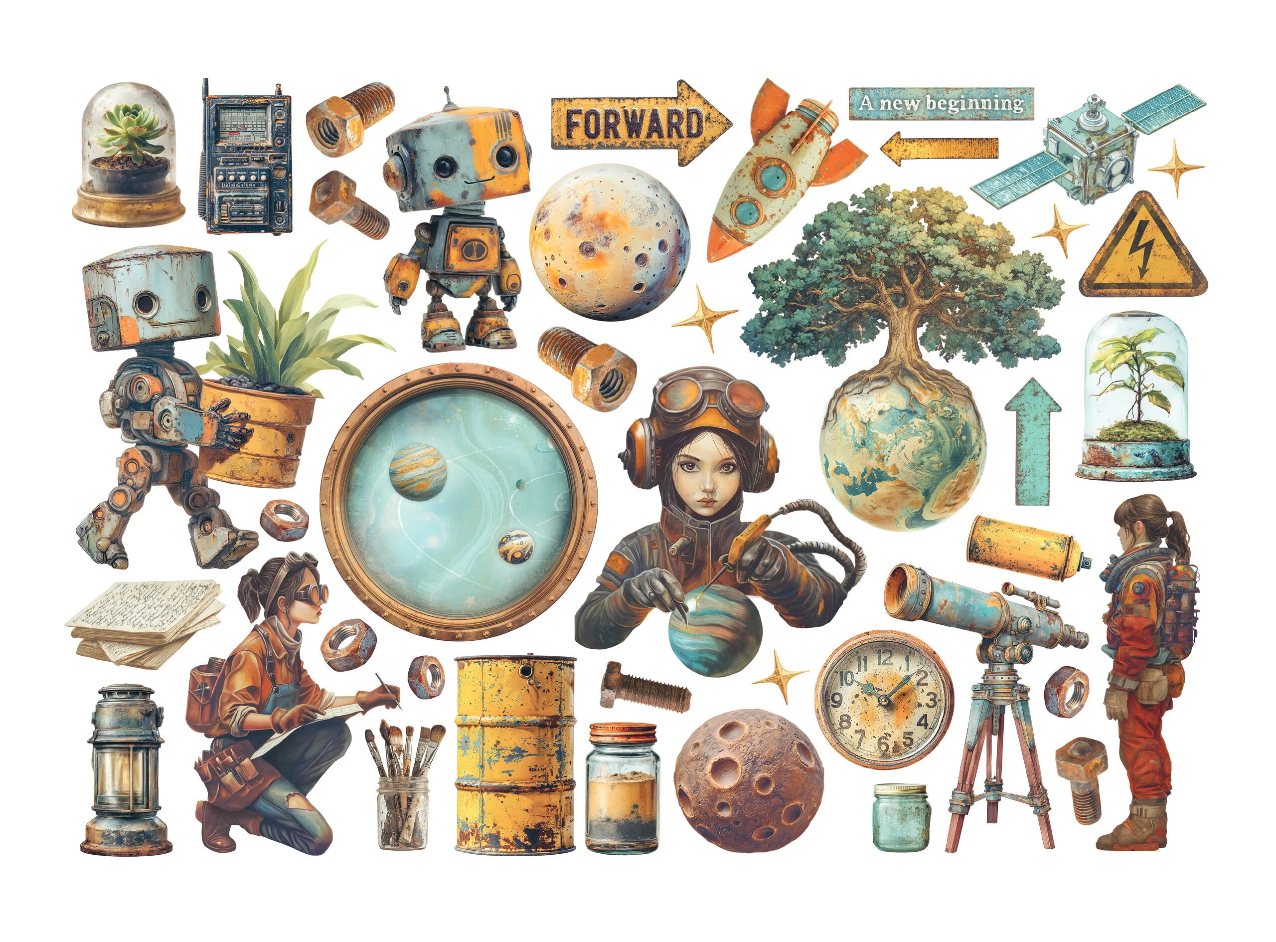 Stamperia - A New Beginning - Adhesive Ephemera