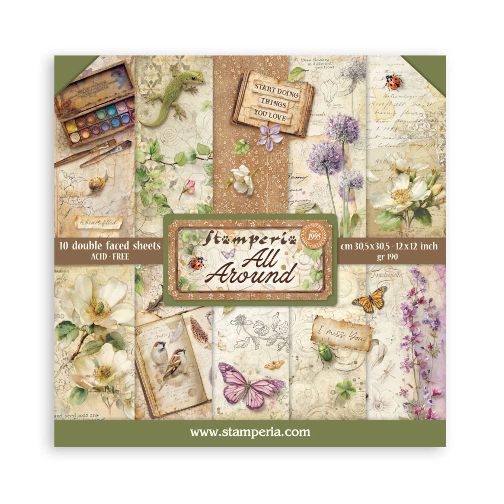 Stamperia - All Around - Paper Pad 12 x 12" (10ark)