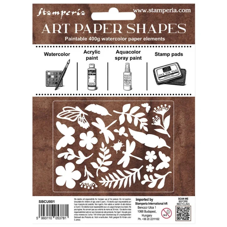 Stamperia - All Around - Art Paper Shapes – Laser cuts