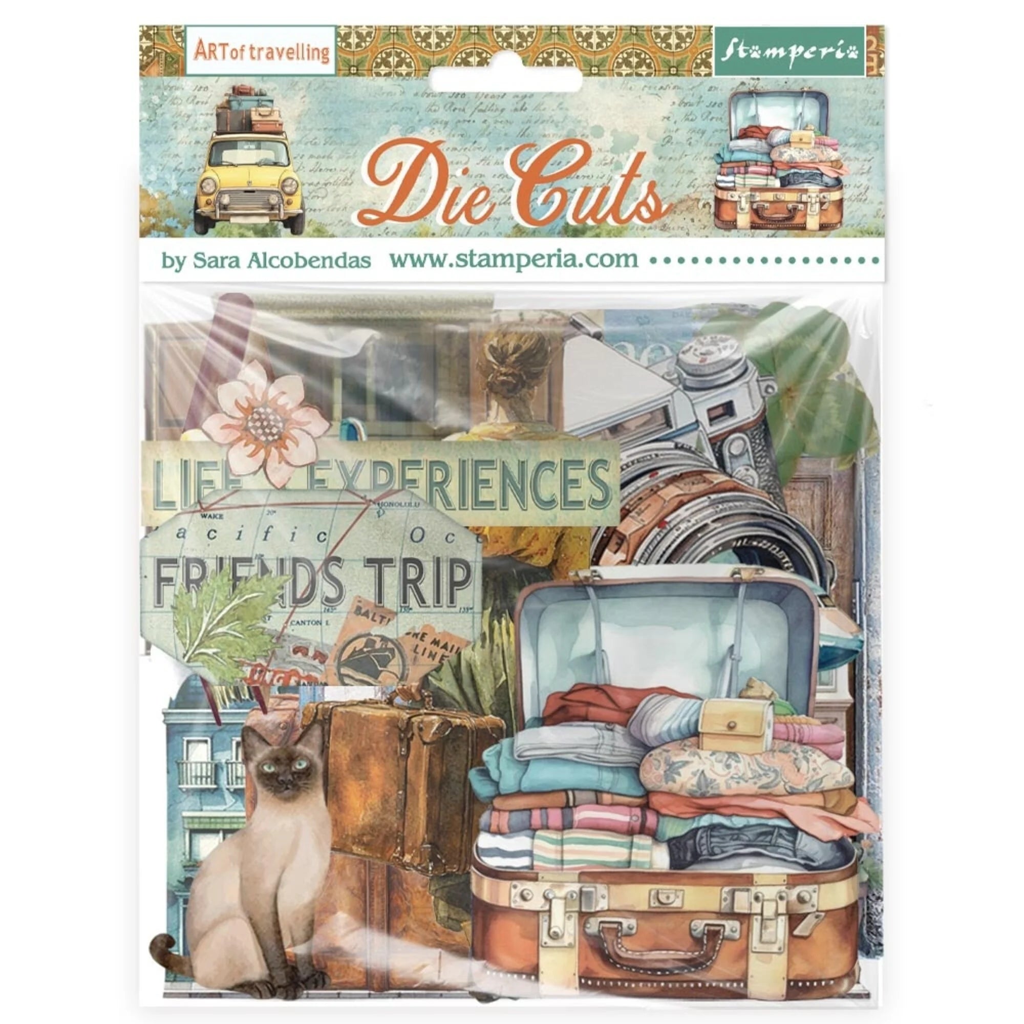 Stamperia - Art of Travelling - Chipboard Die Cuts