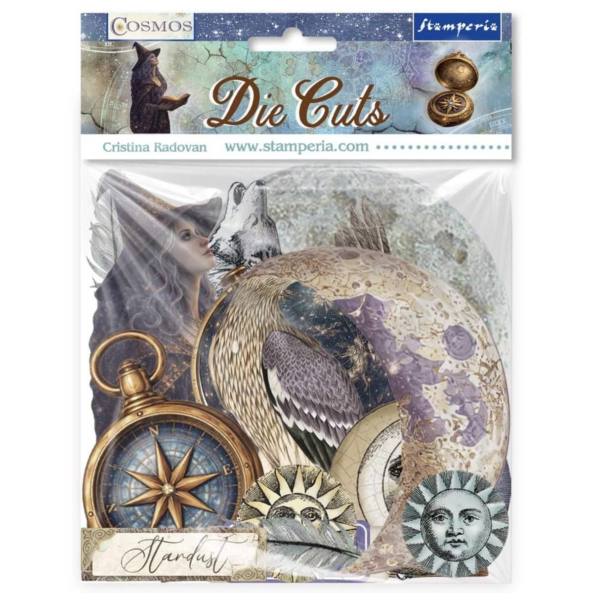 Stamperia - Cosmos - Die Cuts Assorted by Cristina Radovan