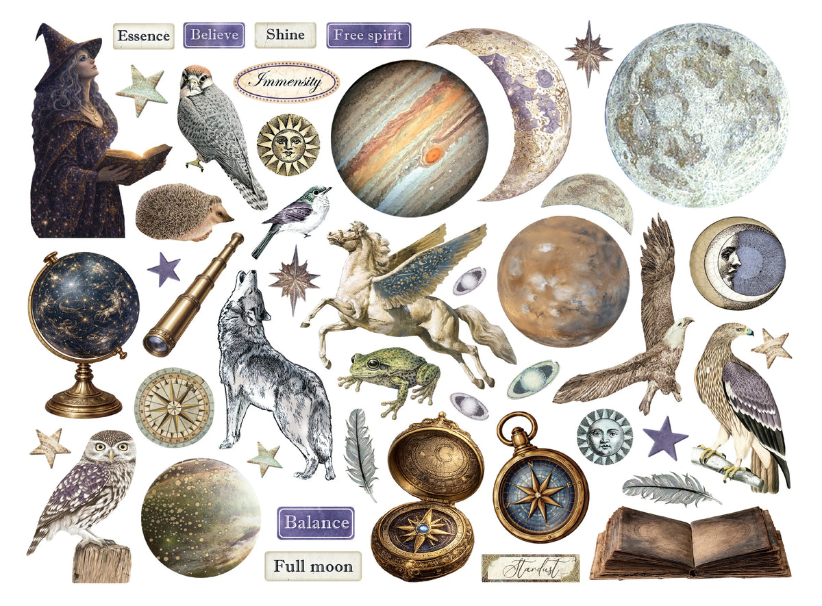 Stamperia - Cosmos - Die Cuts Assorted by Cristina Radovan