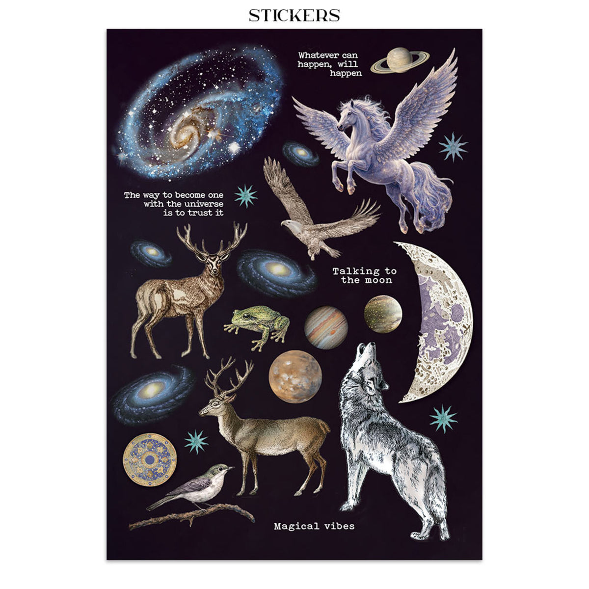 Stamperia - Cosmos Junk Journal Stickers, Backgrounds, Cut-Outs by Cristina Radovan