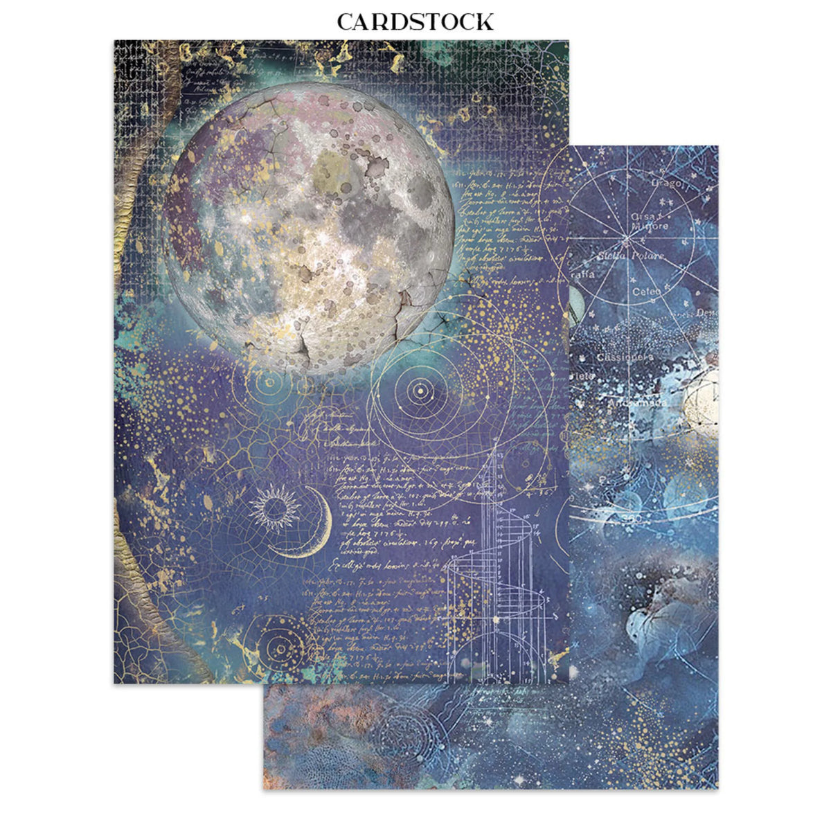 Stamperia - Cosmos Junk Journal Stickers, Backgrounds, Cut-Outs by Cristina Radovan