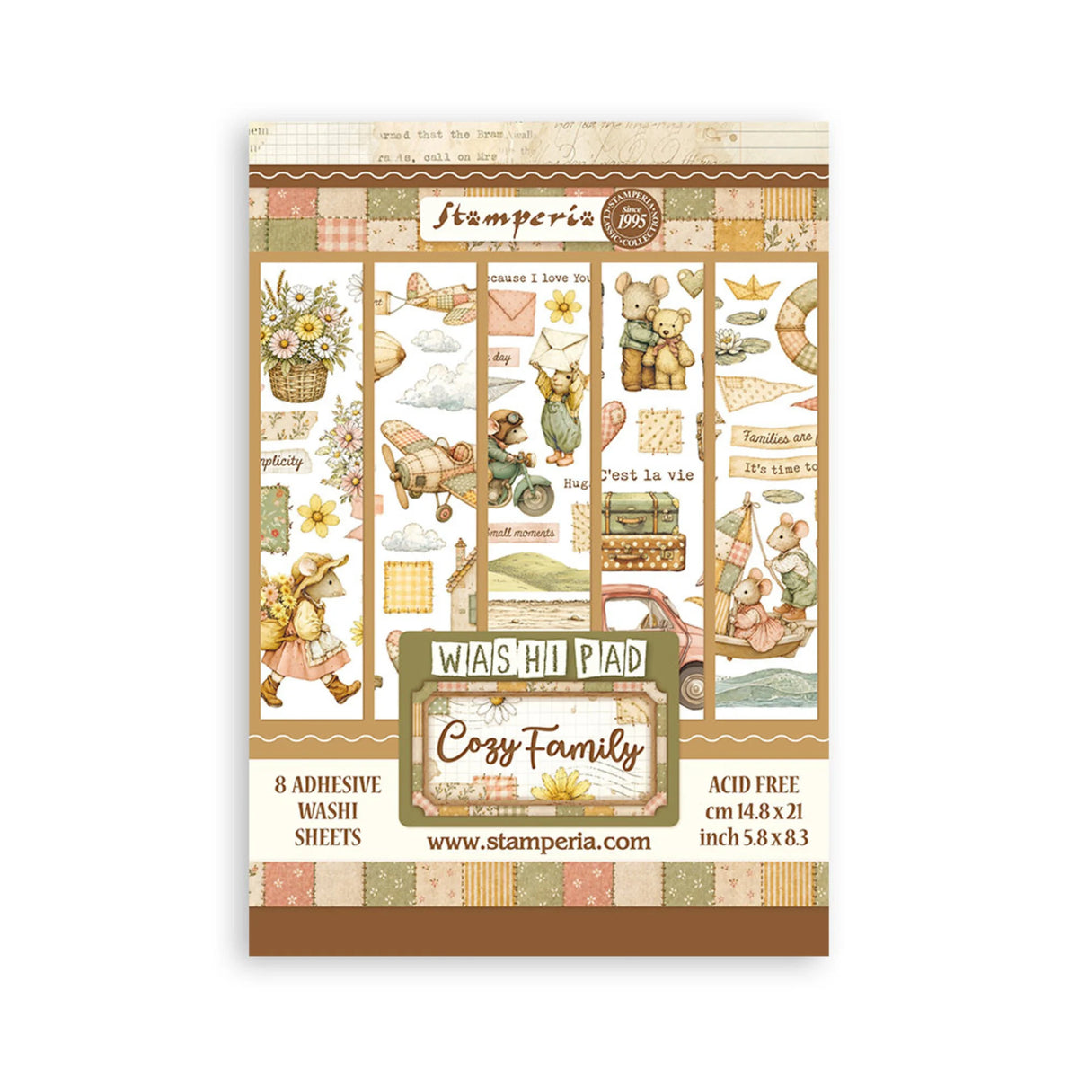 Stamperia - Cozy Family - Washi Pad A5