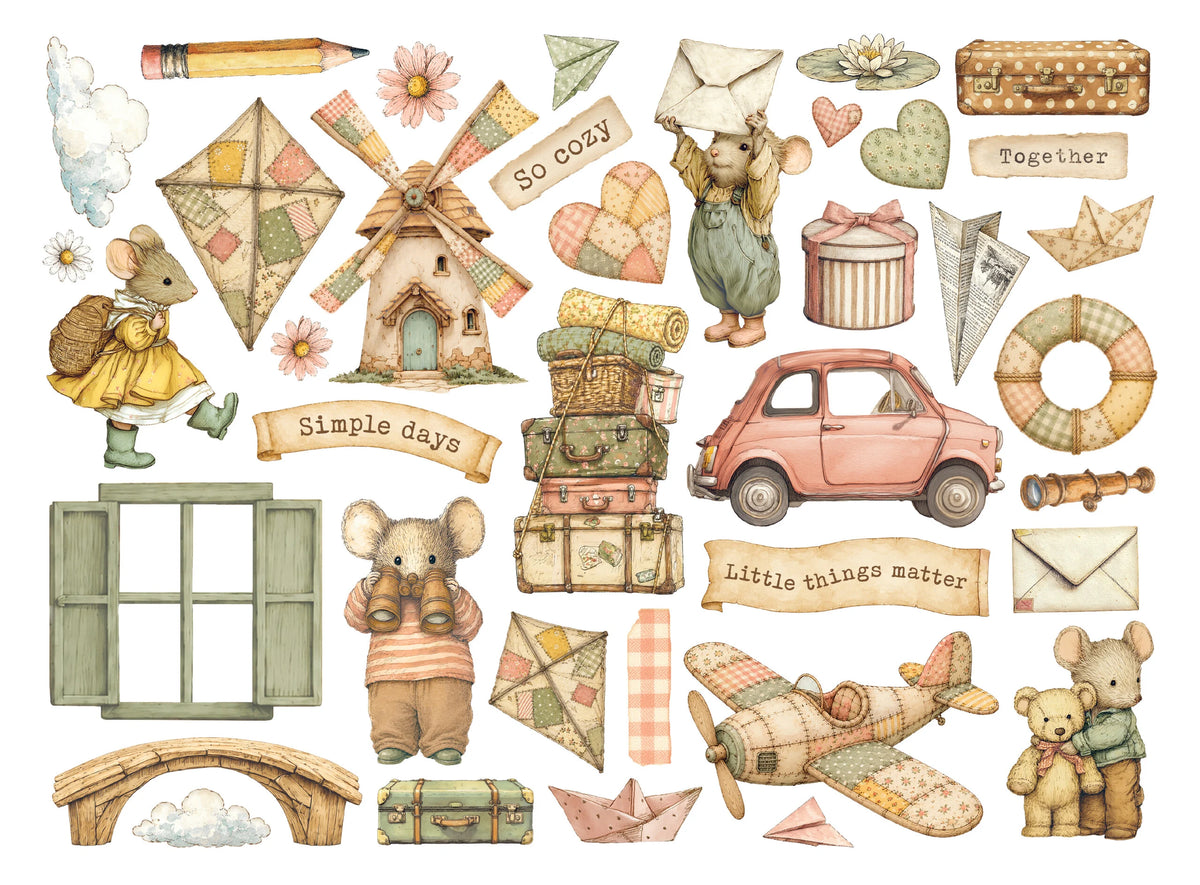 Stamperia - Cozy Family - Die Cuts