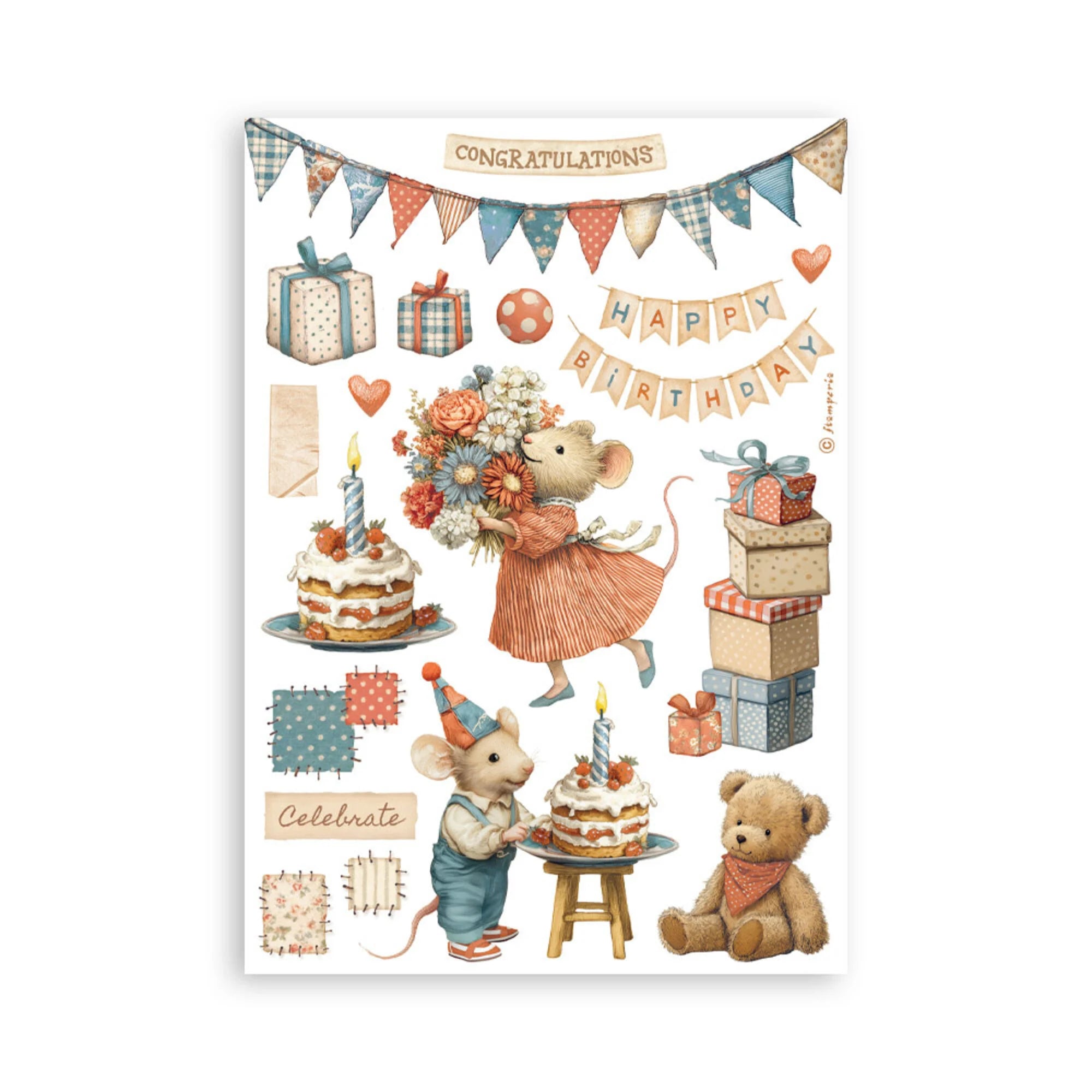 Stamperia - Family - Washi Pad A5