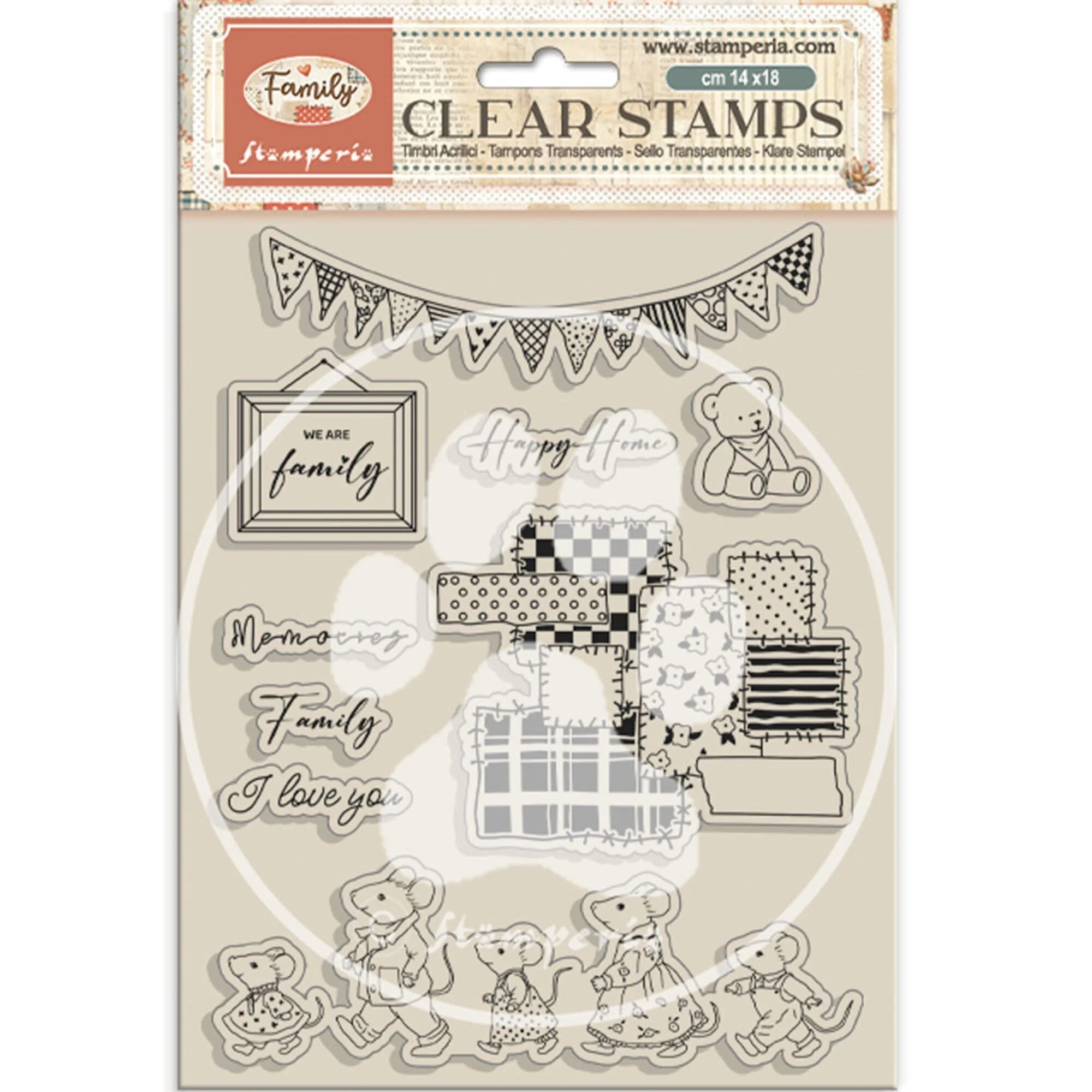 Stamperia - Family - Clear Stamp - Party