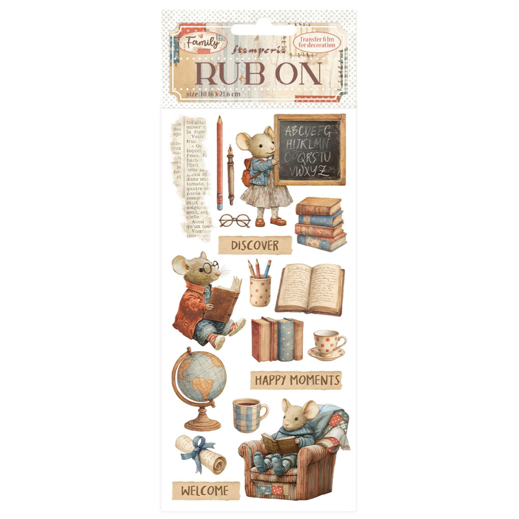 Stamperia - Rub Ons - Family - Happy Moments