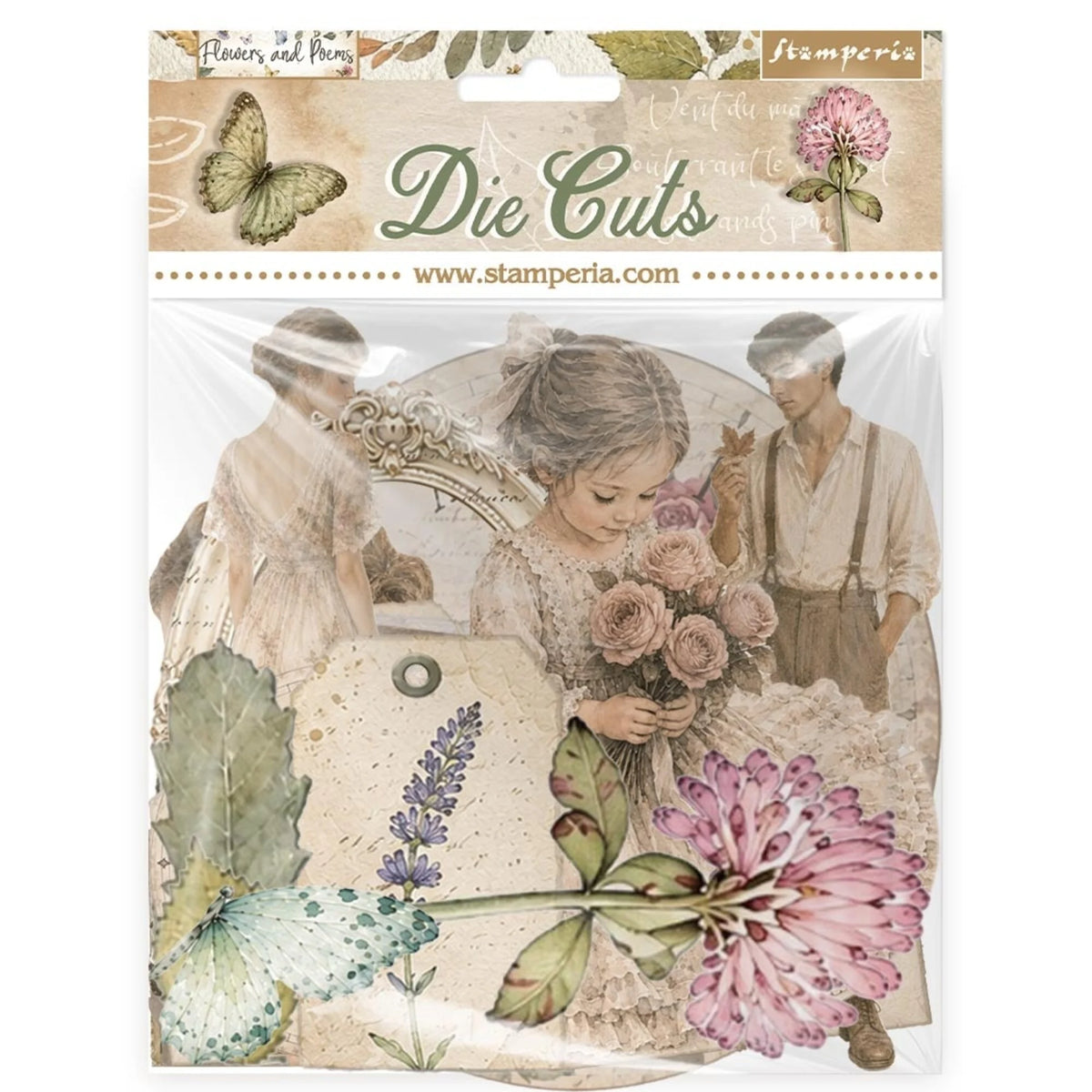 Stamperia - Flowers and Poems - Die Cuts