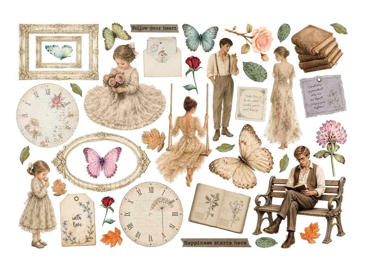 Stamperia - Flowers and Poems - Adhesive Ephemera