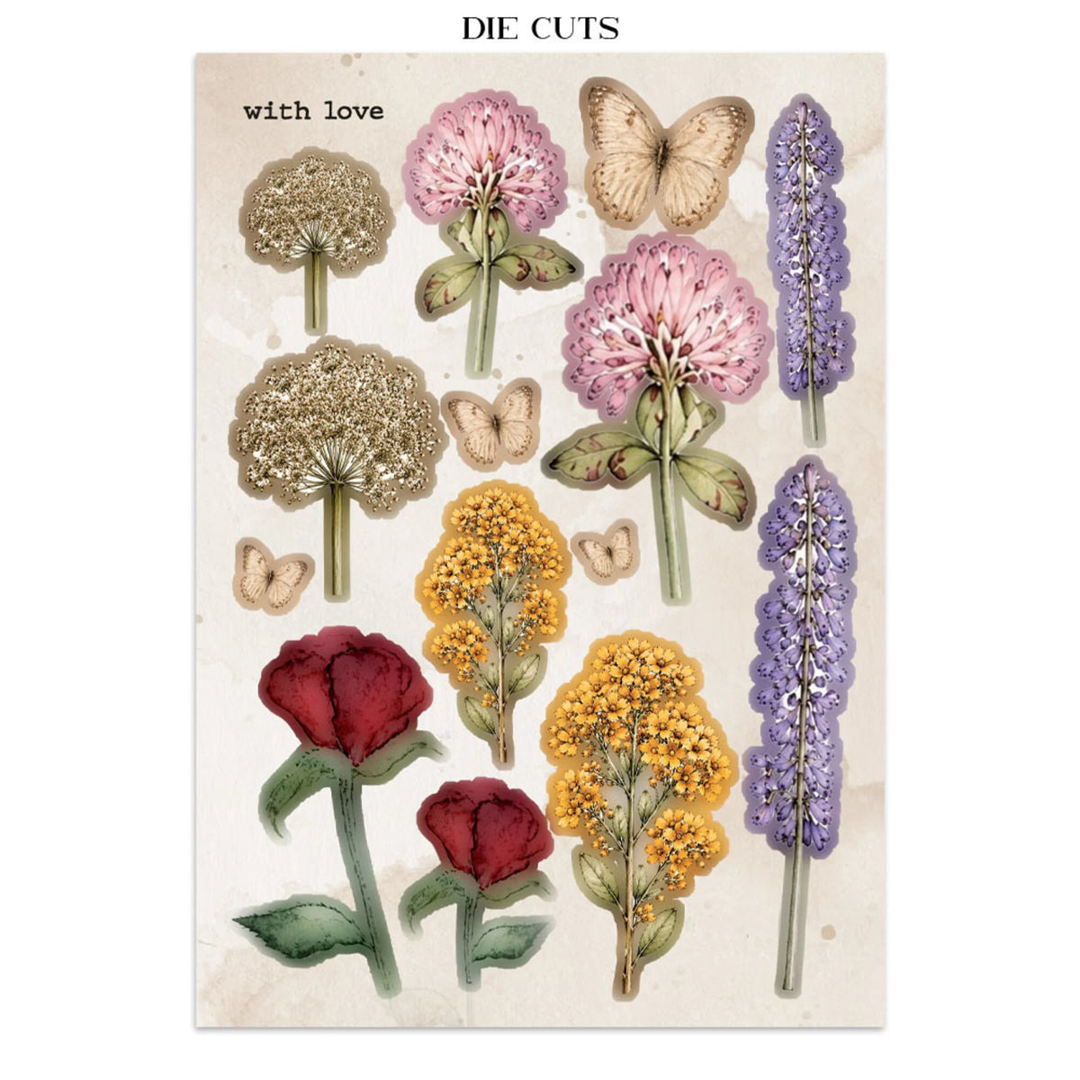 Stamperia - Junk Journal - Flowers and Poems - Focus Points - A5