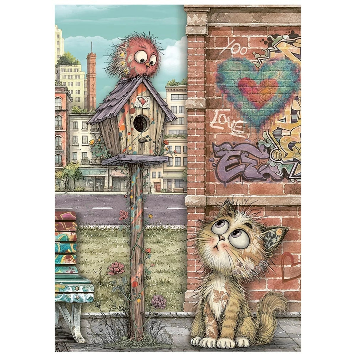 Stamperia - Furry Friends 2 - A6 Mini Rice Paper Selection by Antonis Tzanidakis