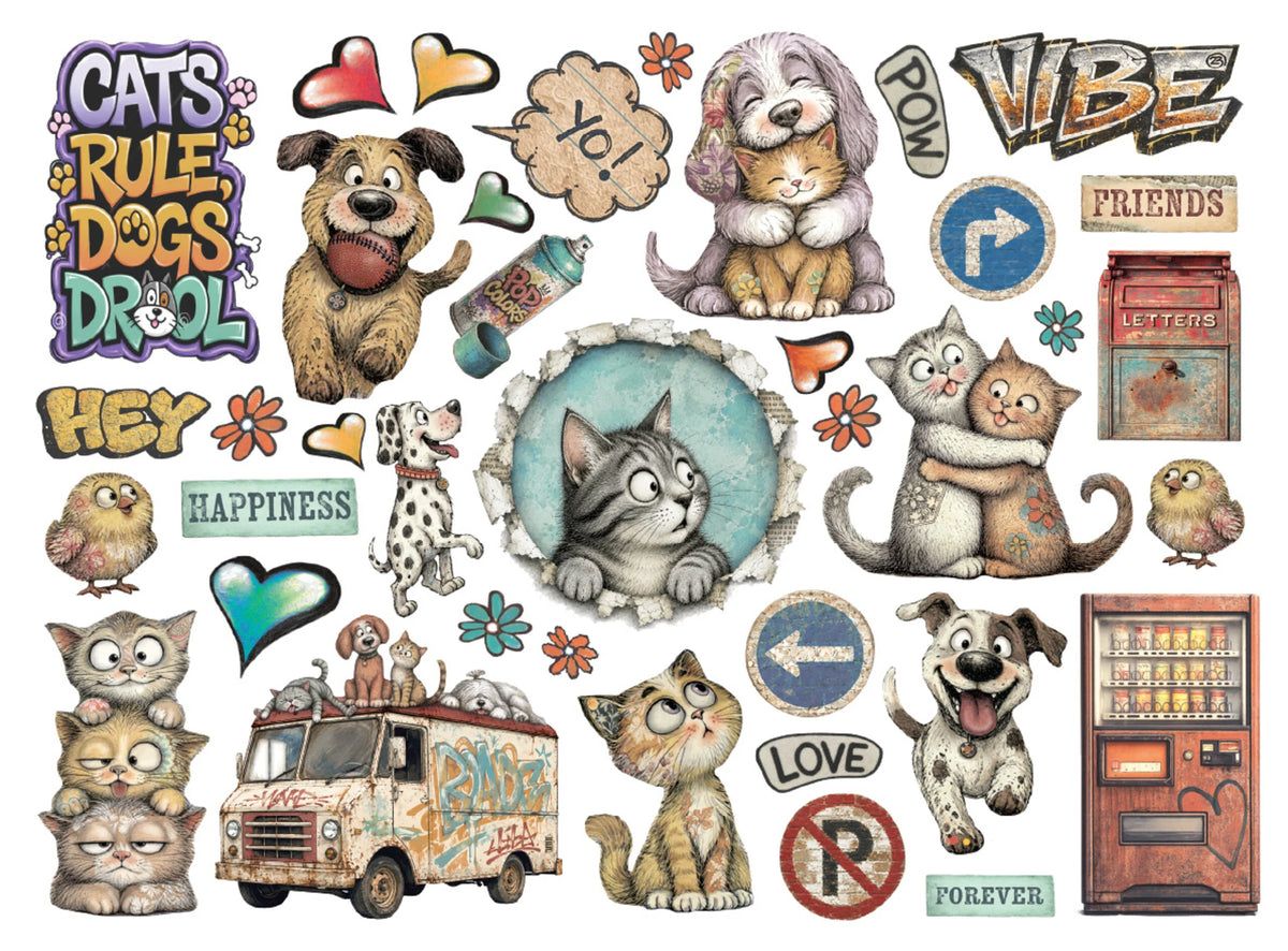 Stamperia - Furry Friends 2 - Die Cuts Assorted by Antonis Tzanidakis