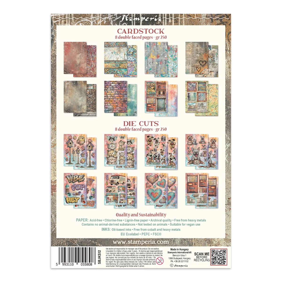 Stamperia - Furry Friends 2 Junk Journal A5 Focus Points by Antonis Tzanidakis