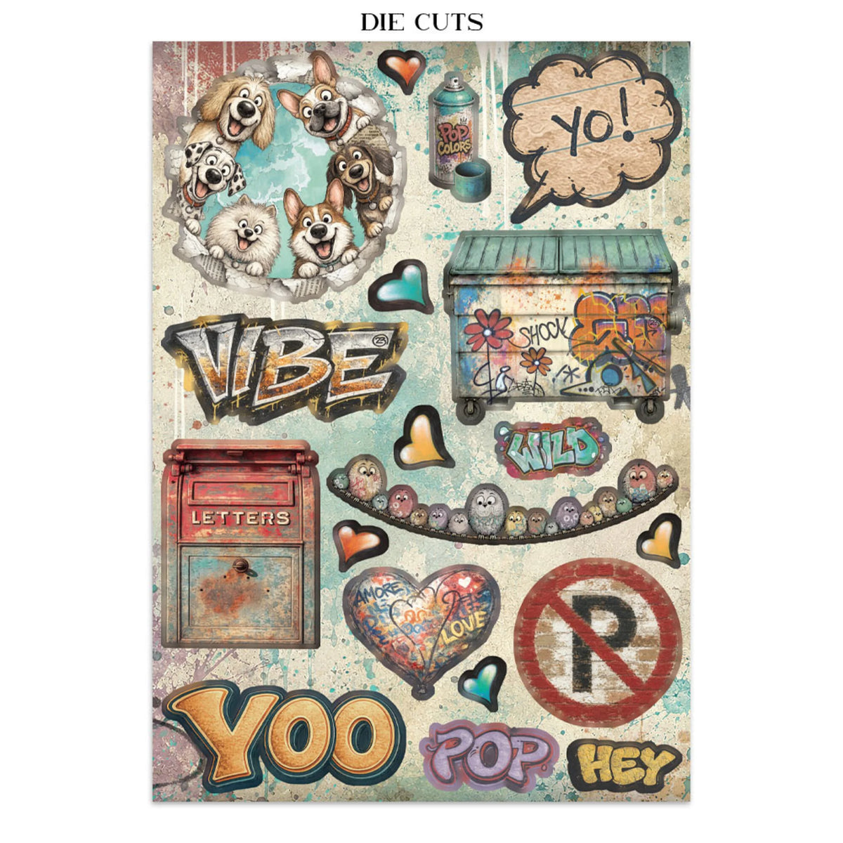 Stamperia - Furry Friends 2 Junk Journal Stickers, Backgrounds, Cut-Outs by Antonis Tzanidakis
