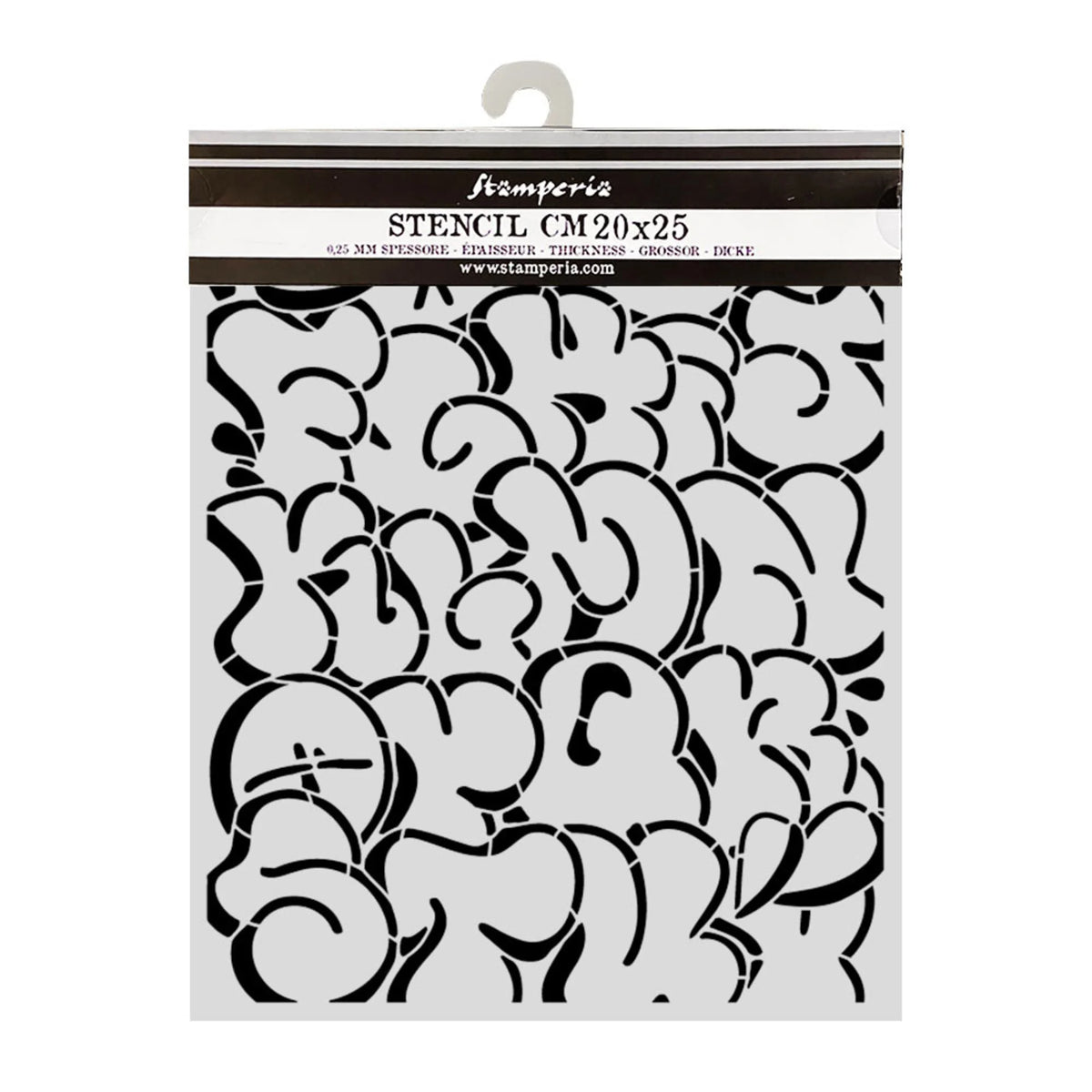 Stamperia - Furry Friends 2 - Thick Stencils 20x25cm - Pop Art Pattern by Antonis Tzanidakis