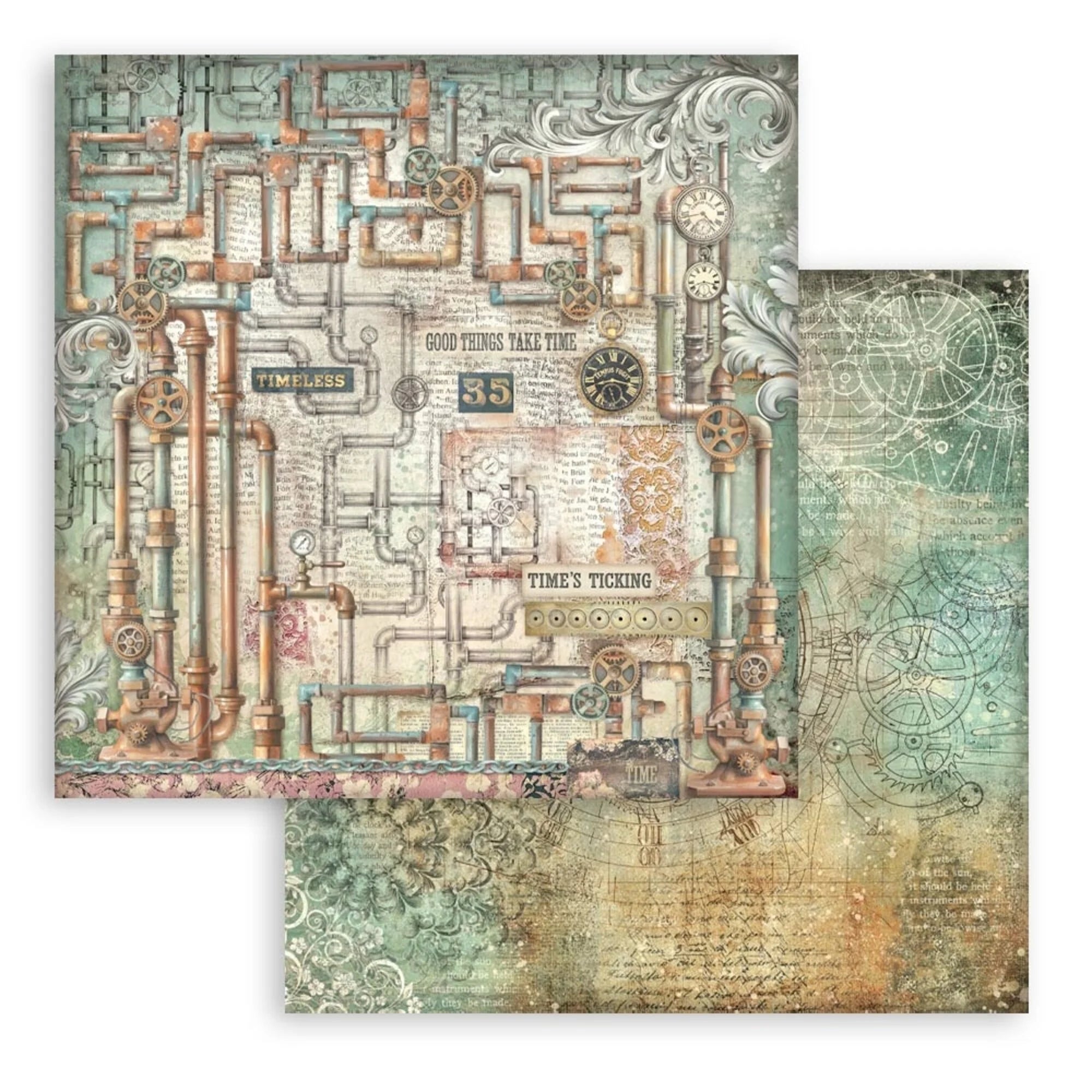 Stamperia - Gardens of time - Tubes - 12 x 12"