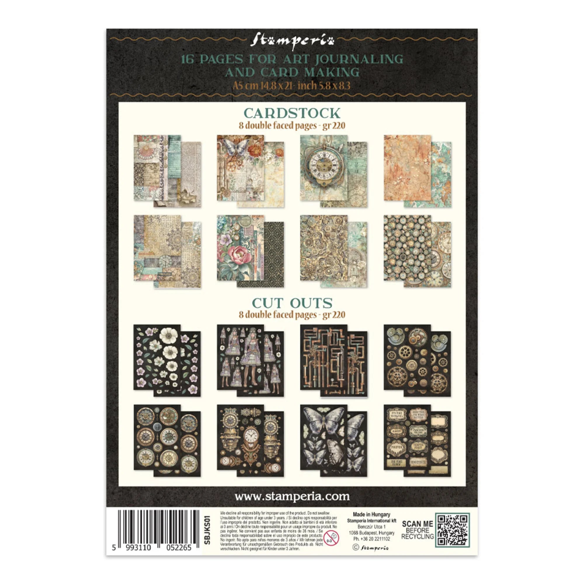 Stamperia - Junk Journal - Gardens of time - A5