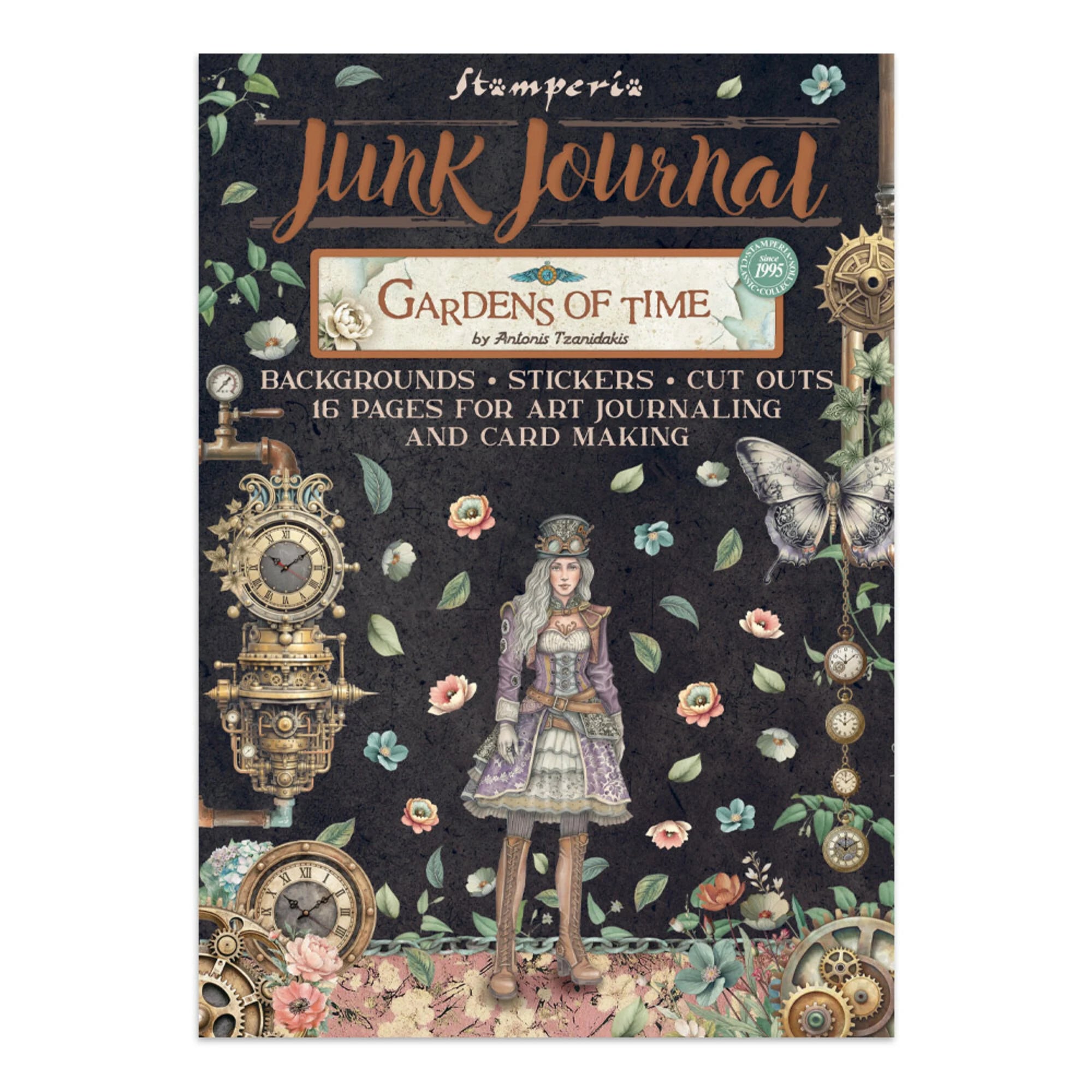 Stamperia - Junk Journal - Gardens of TIme - A4