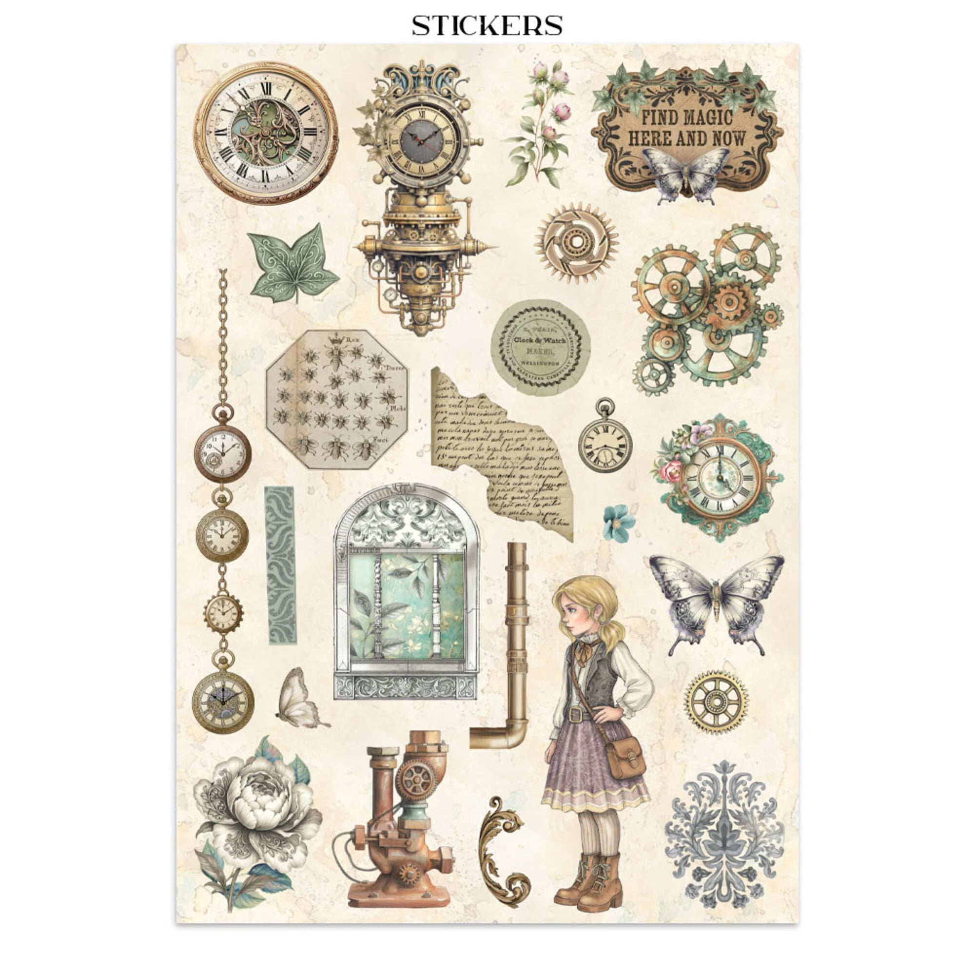 Stamperia - Junk Journal - Gardens of TIme - A4