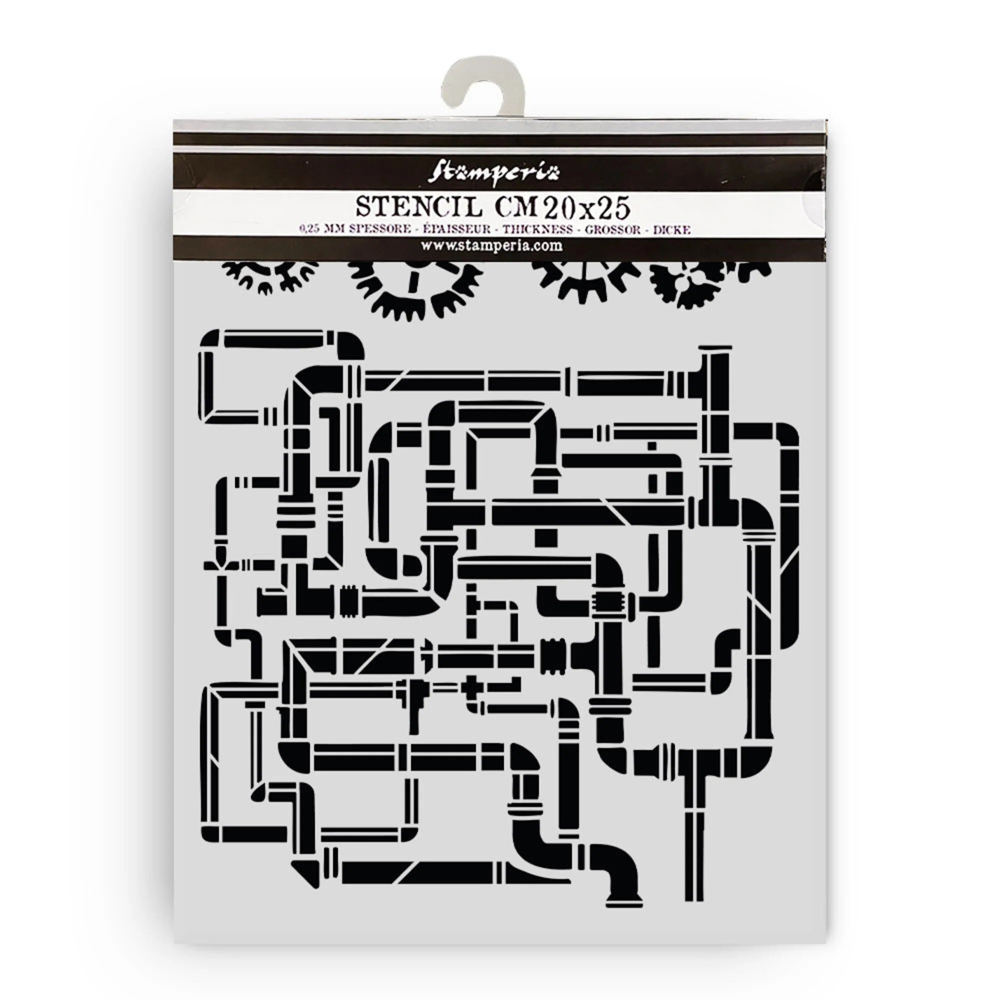 Stamperia - Gardens of time - Thick Stencil 20x25 cm - Tubes