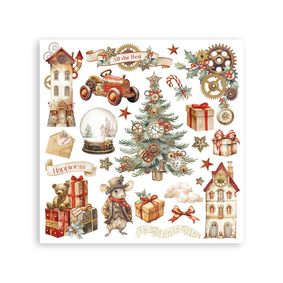 Stamperia - Gear up for christmas - Rub ons kit