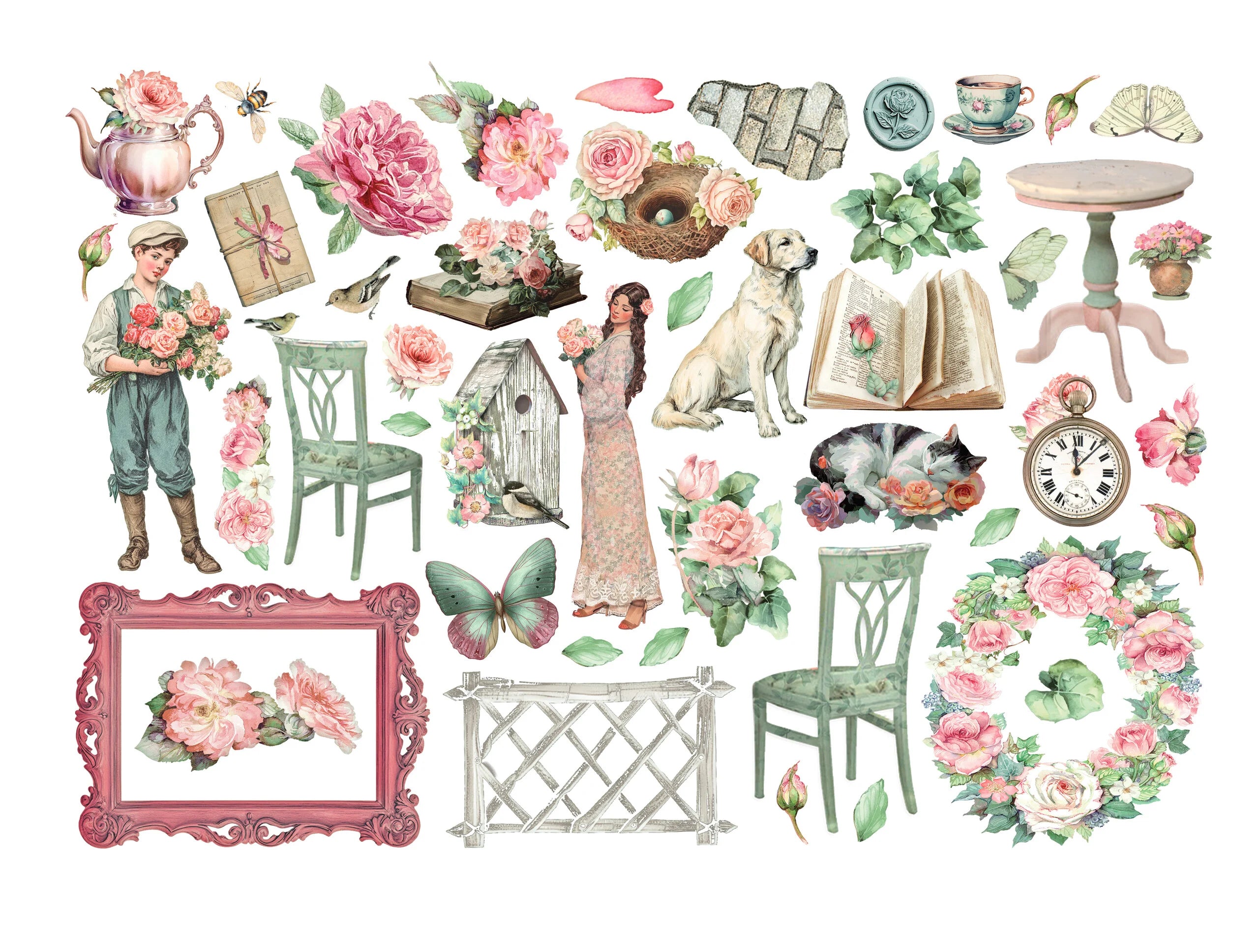Stamperia - House of Roses - Adhesive Ephemera 2