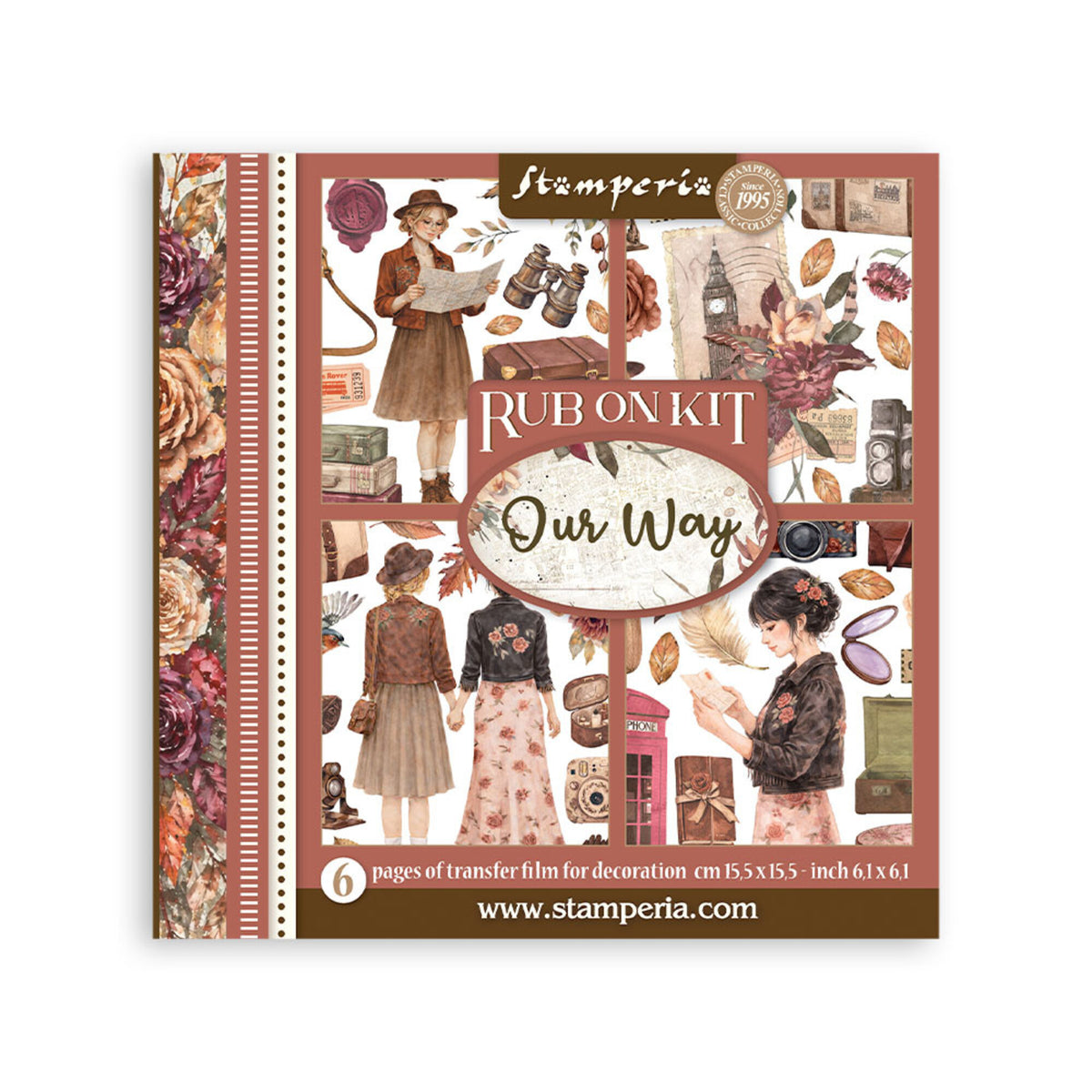 Stamperia - Our Way - Rub On Assortment - 15,5 x 15,5 cm