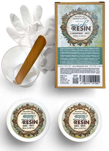 Stamperia - Quick Resin 1:1 Bicomponent- White
