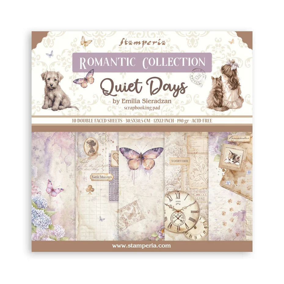 Stamperia - Quiet Days - Paper Pad 12 x 12" (10ark)