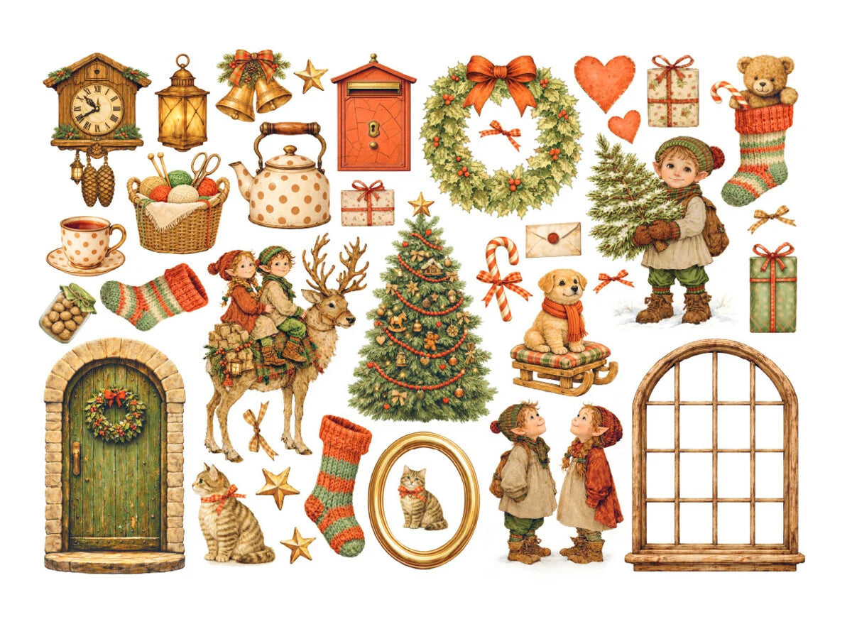 Stamperia - Silent Night - Adhesive Ephemera