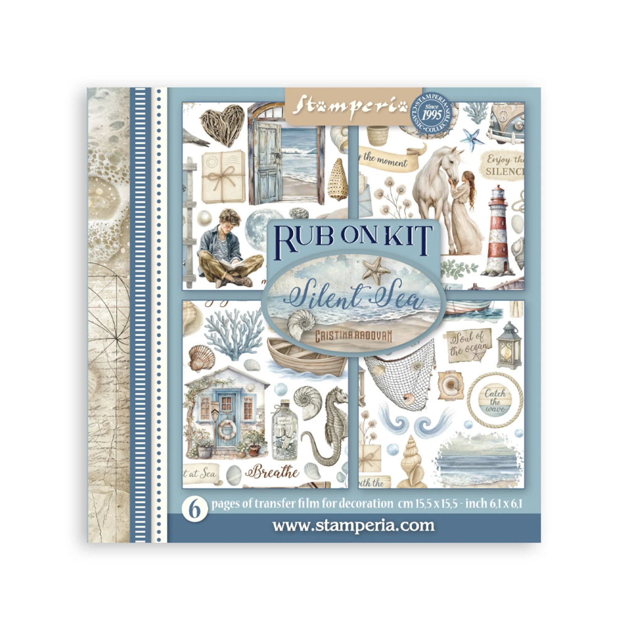 Stamperia - Silent Sea - Rub ons kit