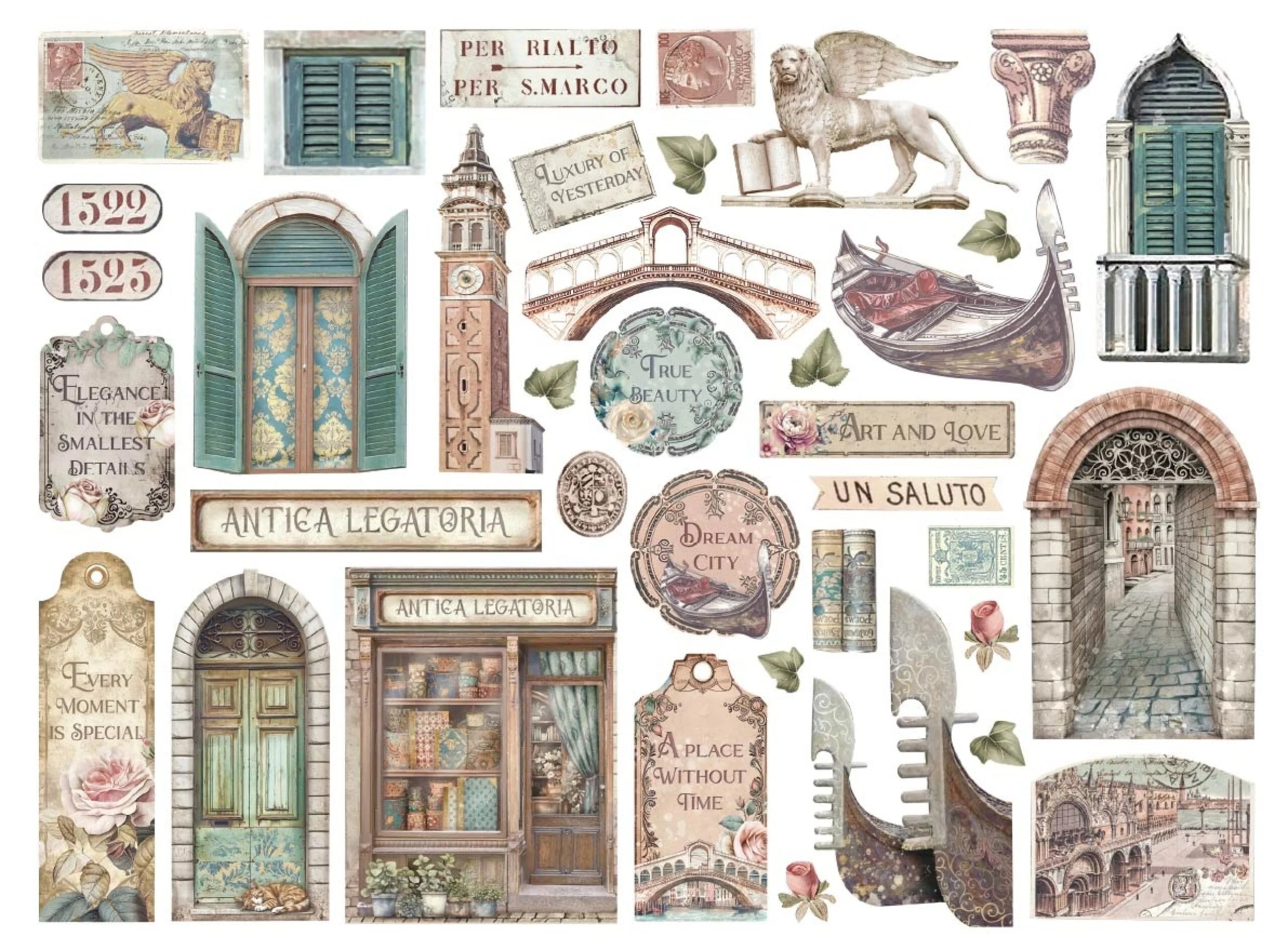 Stamperia - Venice City of Art - Die Cuts