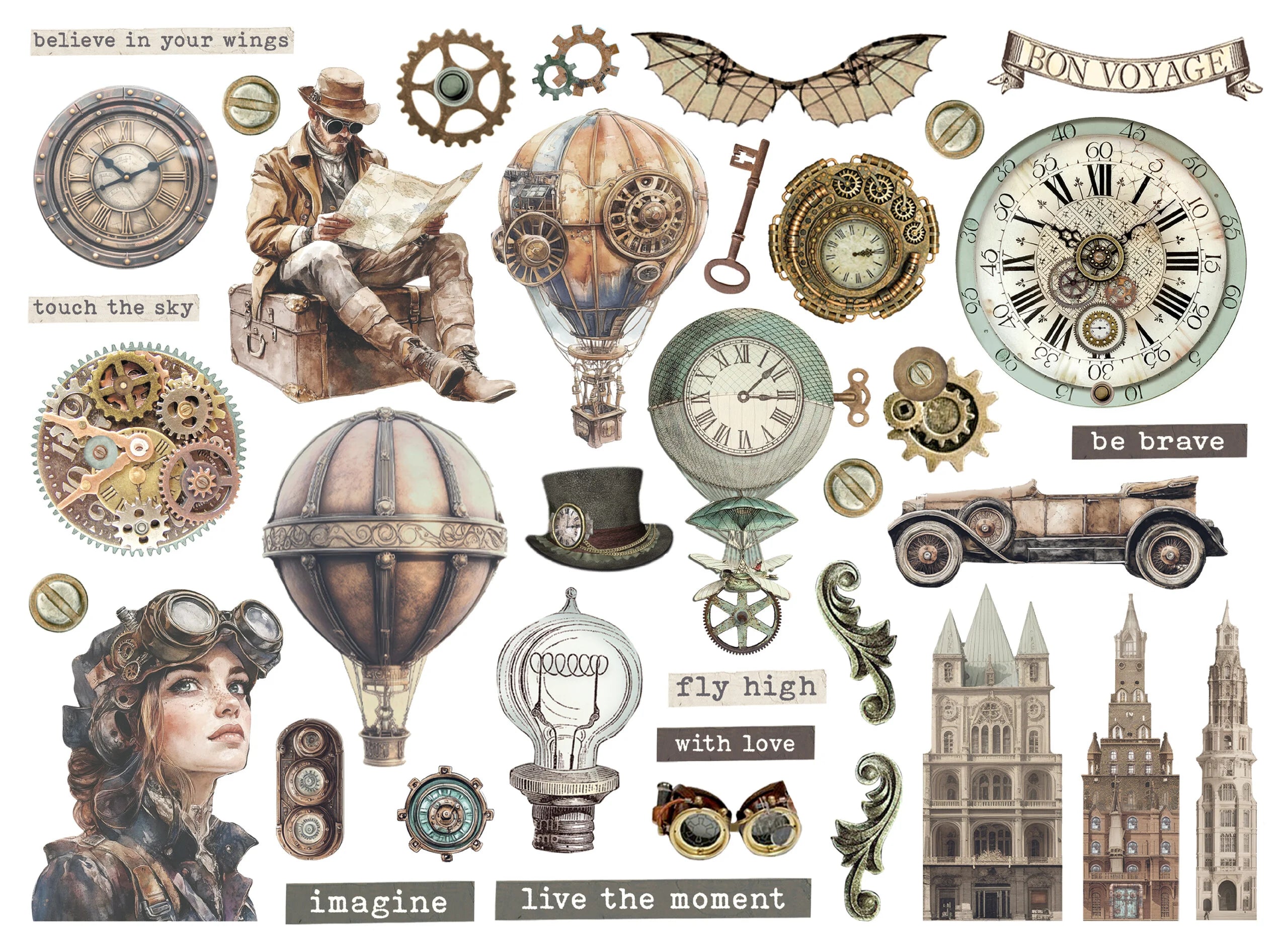 Stamperia - Voyages Fantastiques - Die Cuts 2