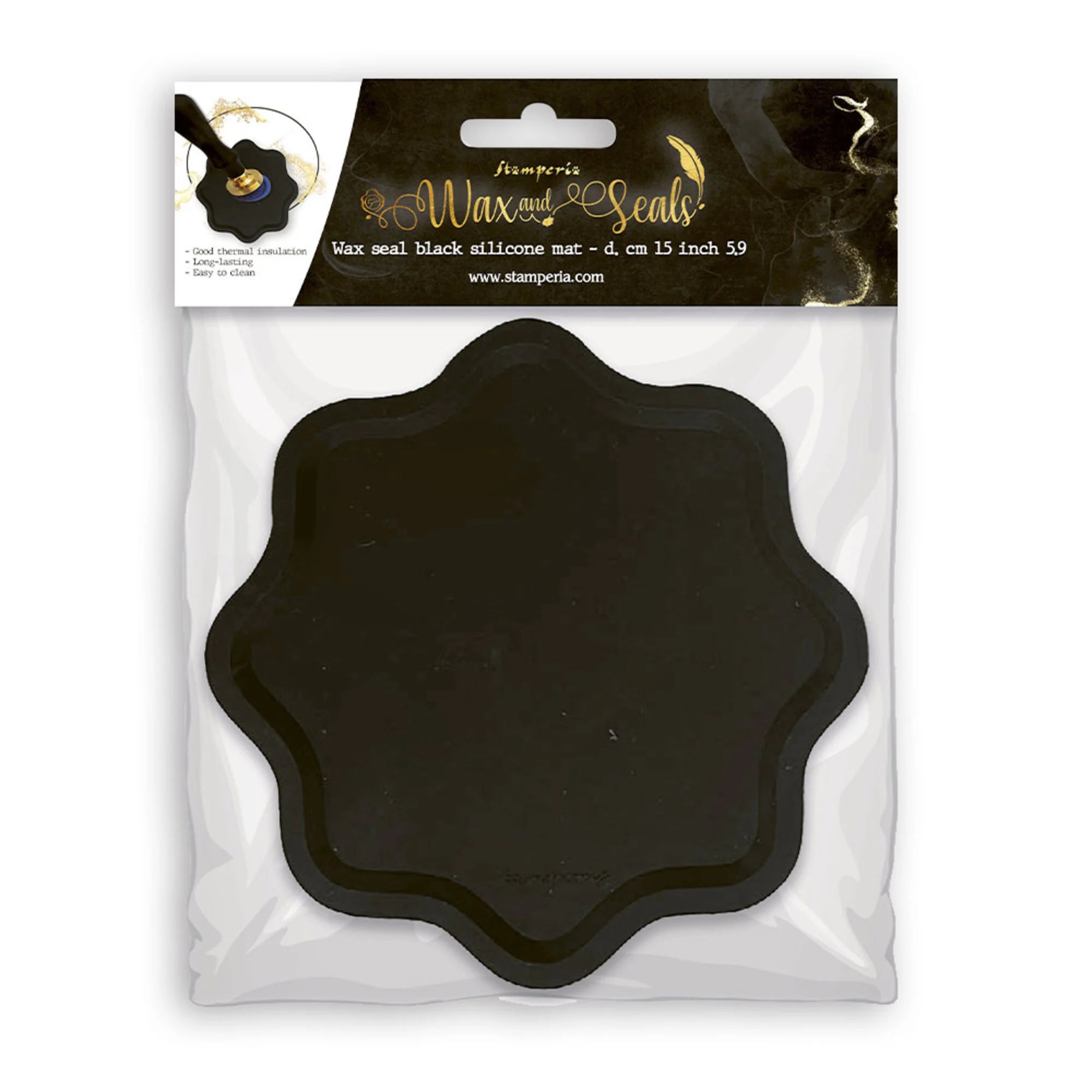 Stamperia - Black Seal mat
