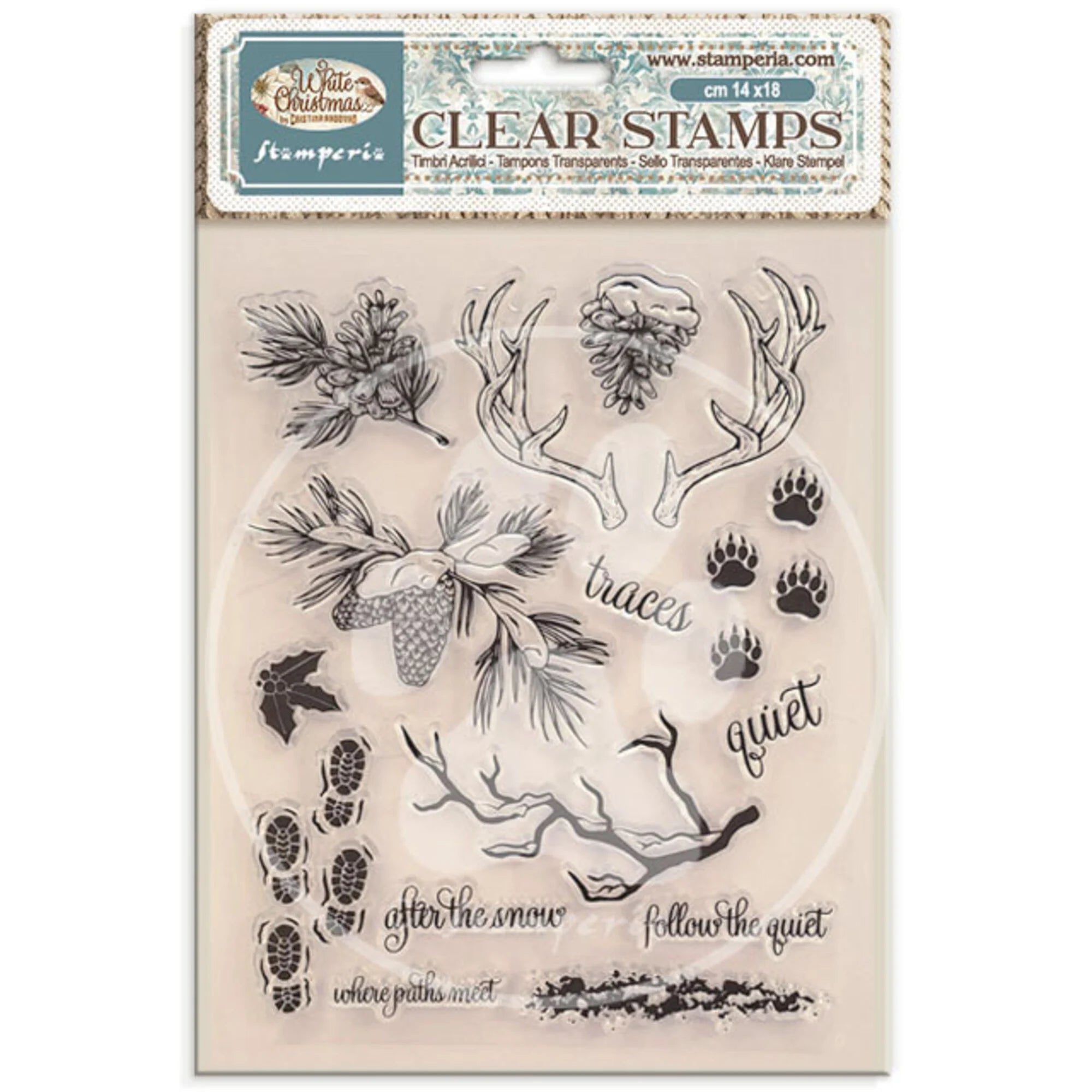 Stamperia - White Christmas - 14x18 cm - Clear Stamp