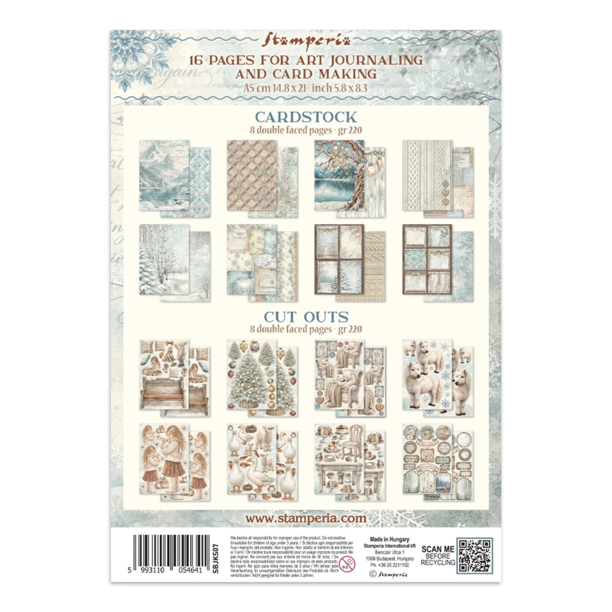 Stamperia - White Christmas - Focus Points - A5
