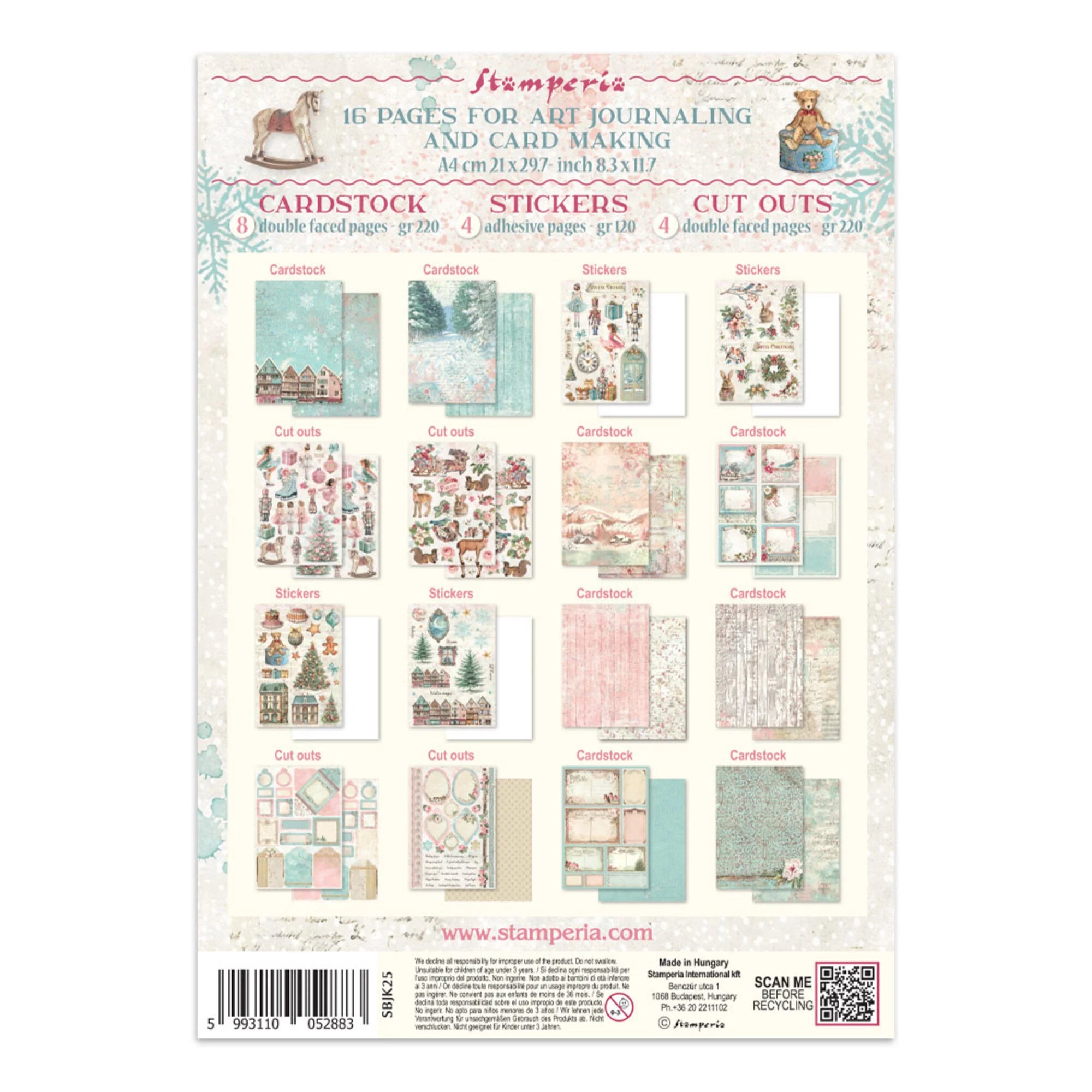 Stamperia - Junk Journal - Winter Magic - A4