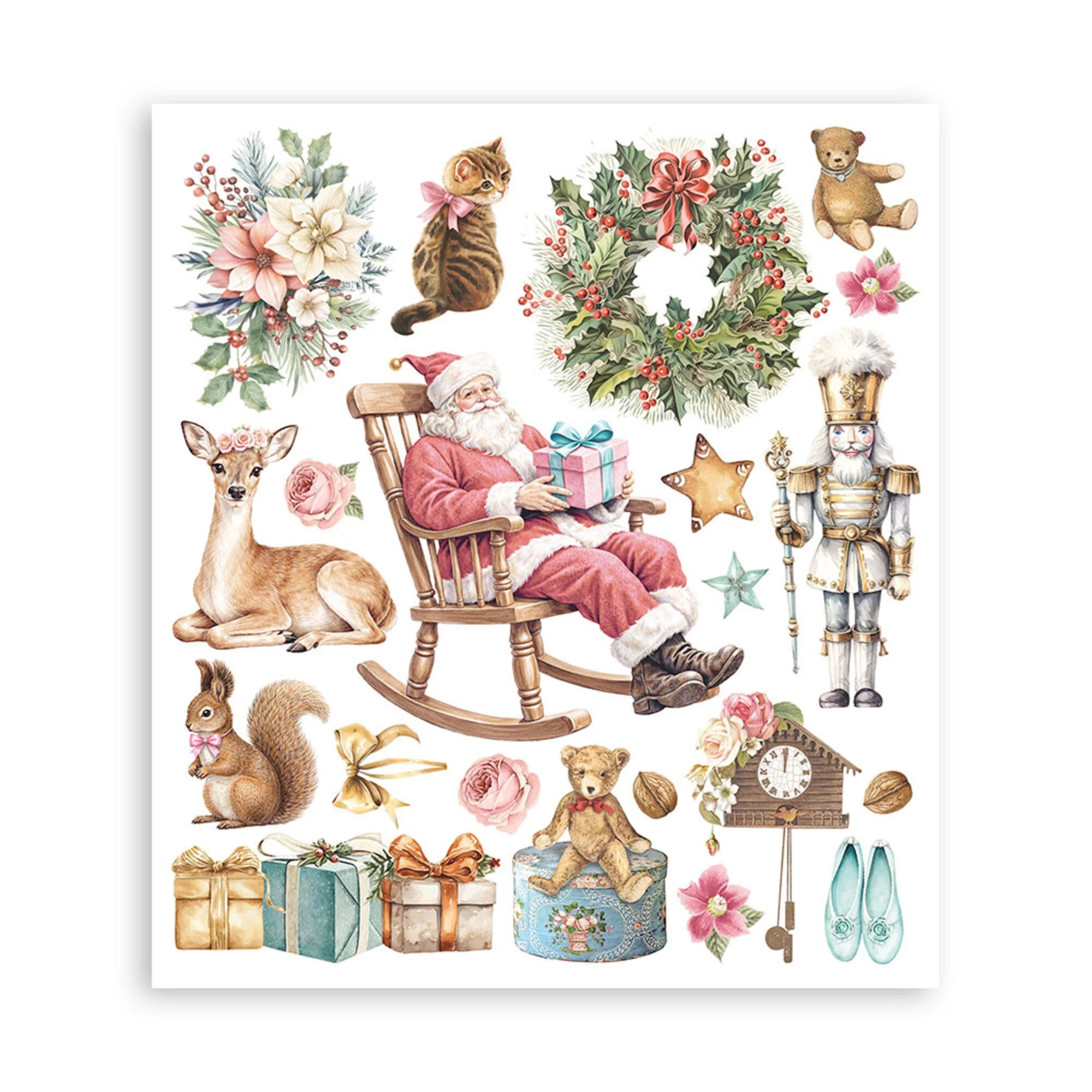 Stamperia - Winter Magic - Rub ons - 20,5 x 23 cm