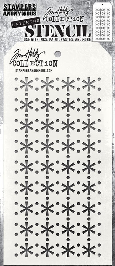 Tim Holtz - Layering Stencil 190 - Retro Snowflake