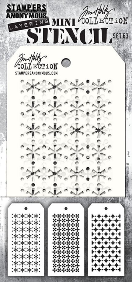 Tim Holtz - Mini Layering Stencil - Set #63