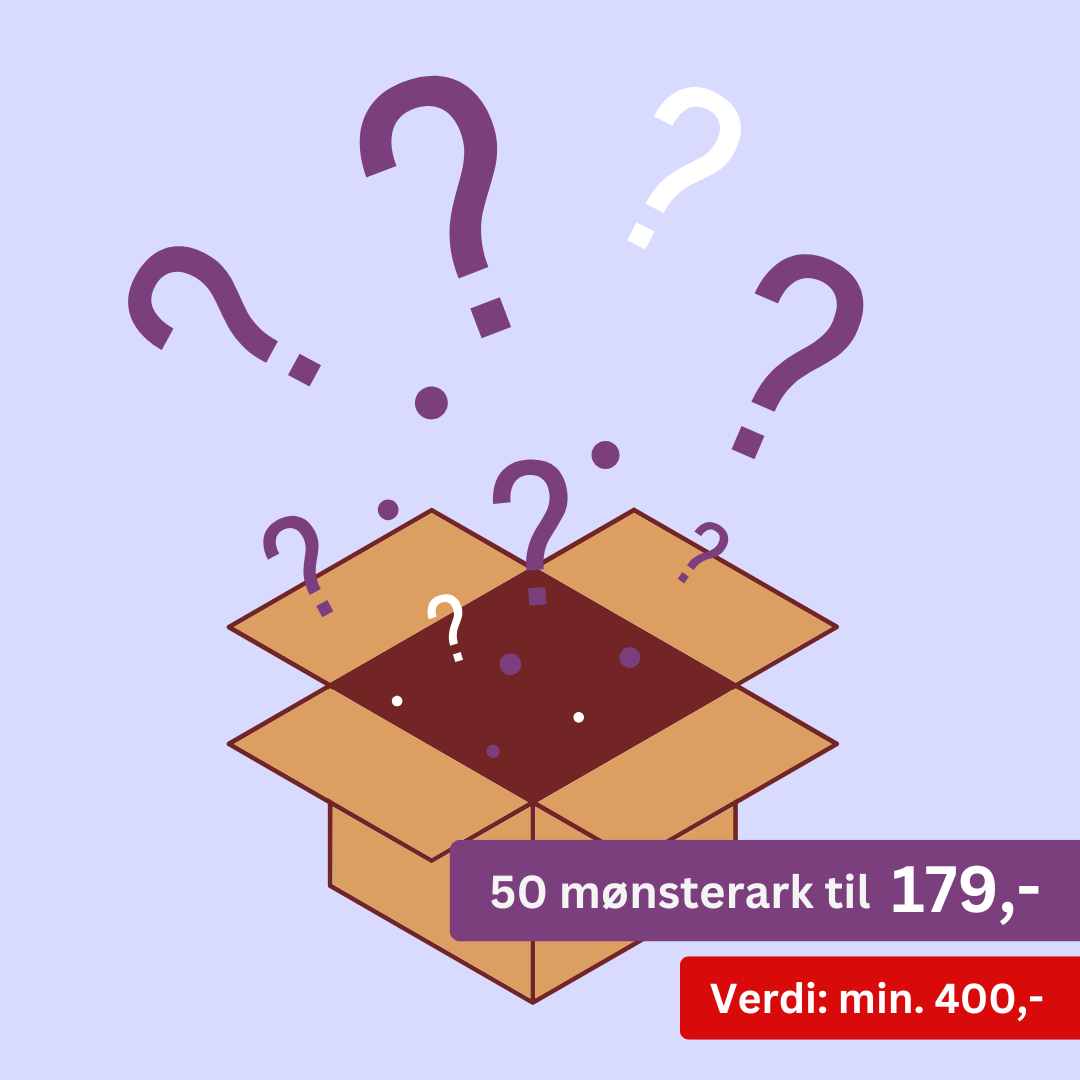 Stor forundringspakke - Mønsterark - 50stk