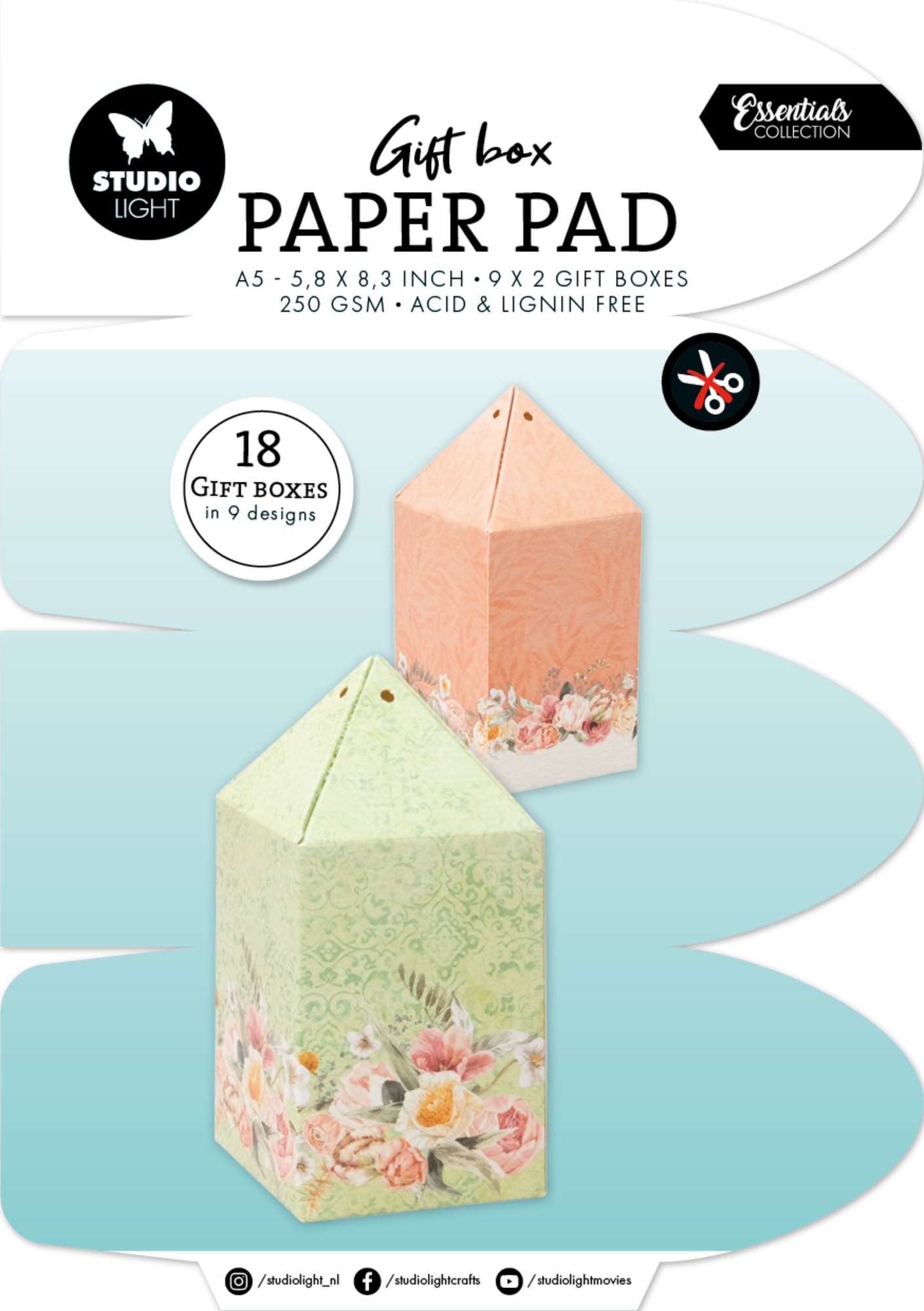 Studio Light Paper Pad - Candybox Gift Box Paper Pad - A5