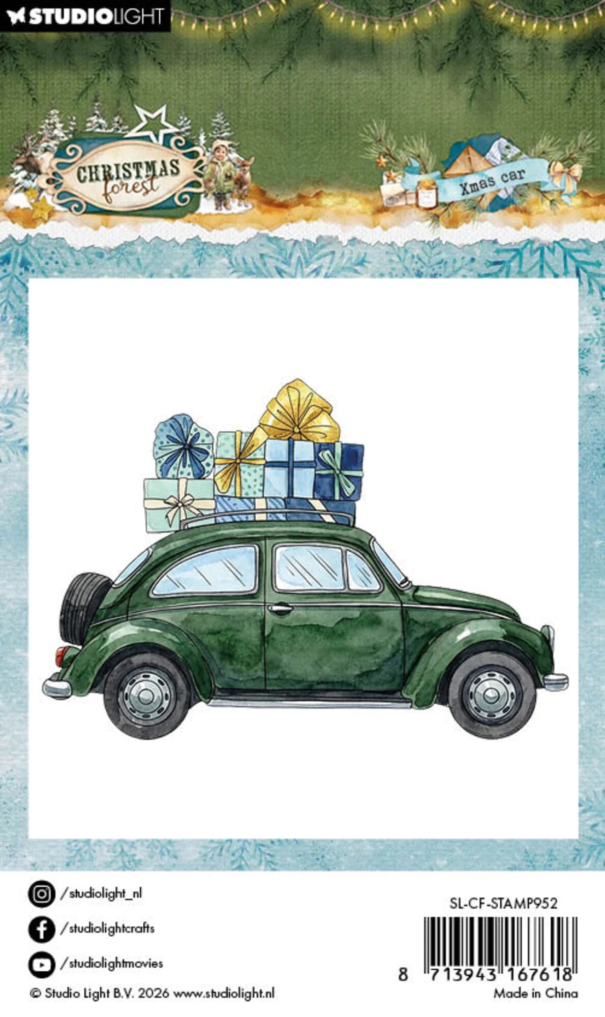 Studiolight - Christmas Forest - Clear Stamp - Xmas Car