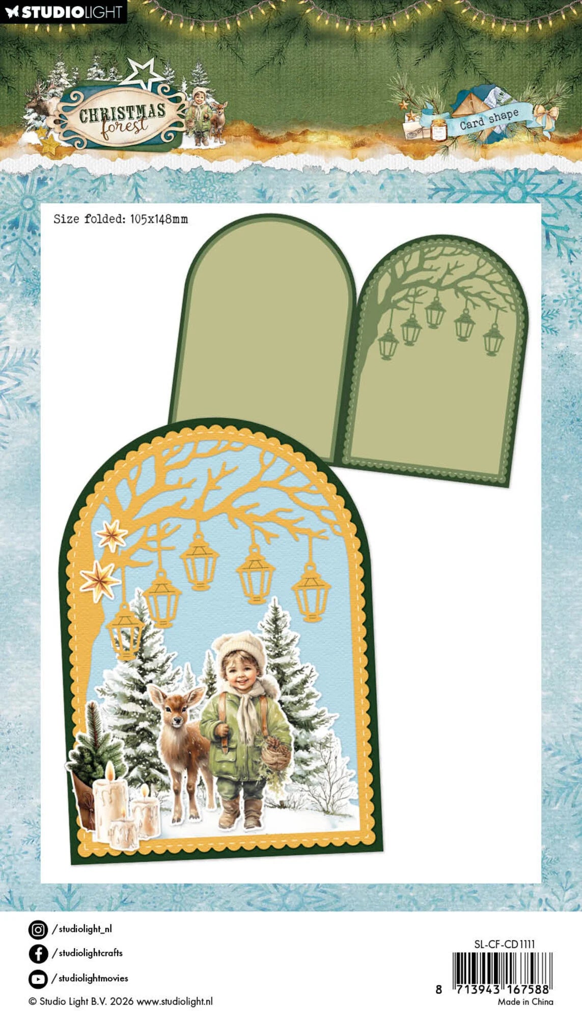 Studiolight - Christmas Forest - Dies - Card Shape