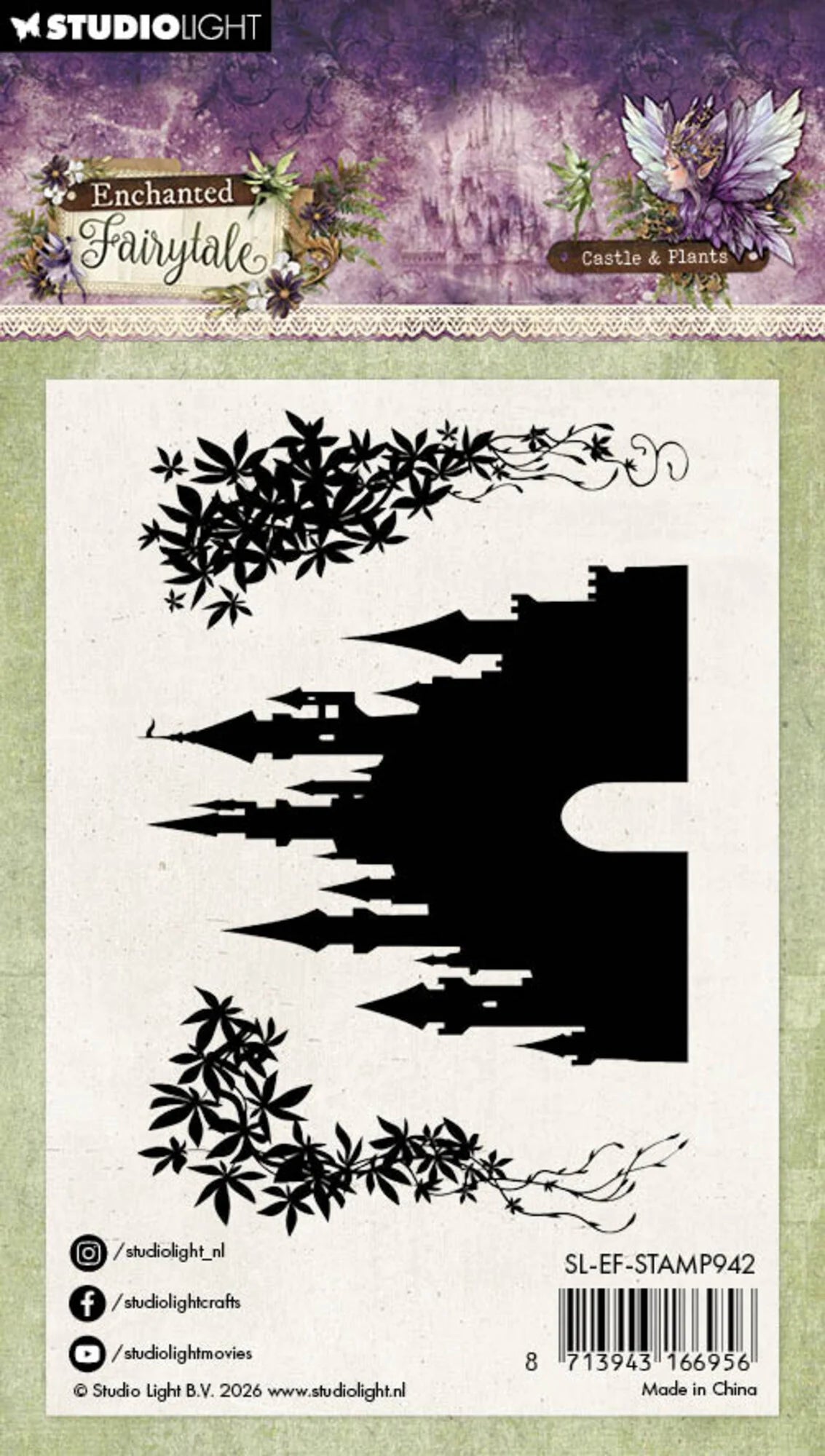 Studiolight - Enchanted Fairytale - Clear Stamps - Castle and Plants