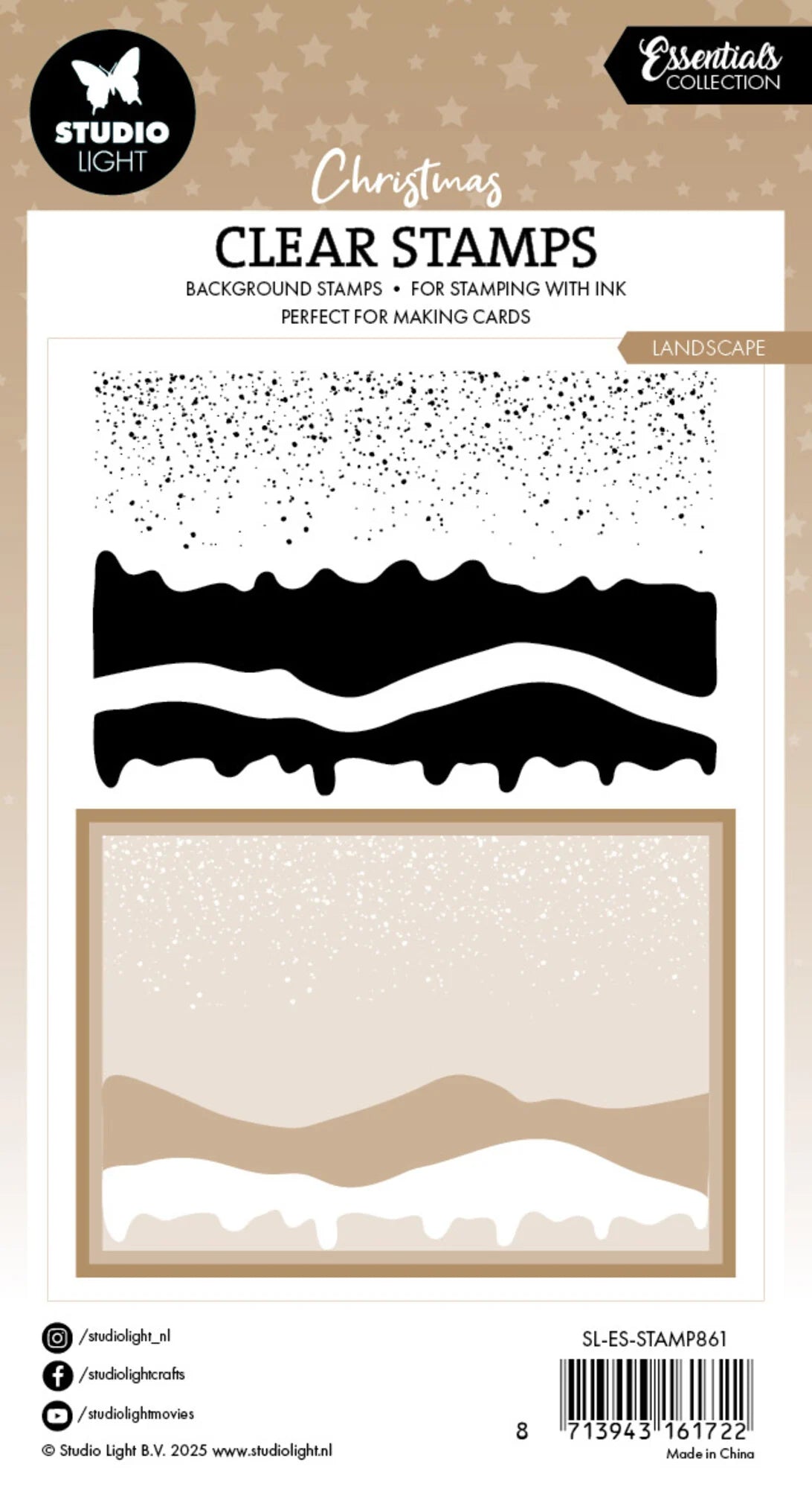 Studiolight - Clear Stamp - Landscape Christmas
