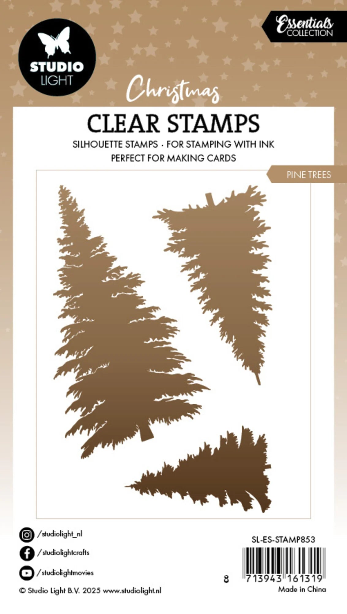 Studiolight - Clear Stamp - Pine Trees Christmas